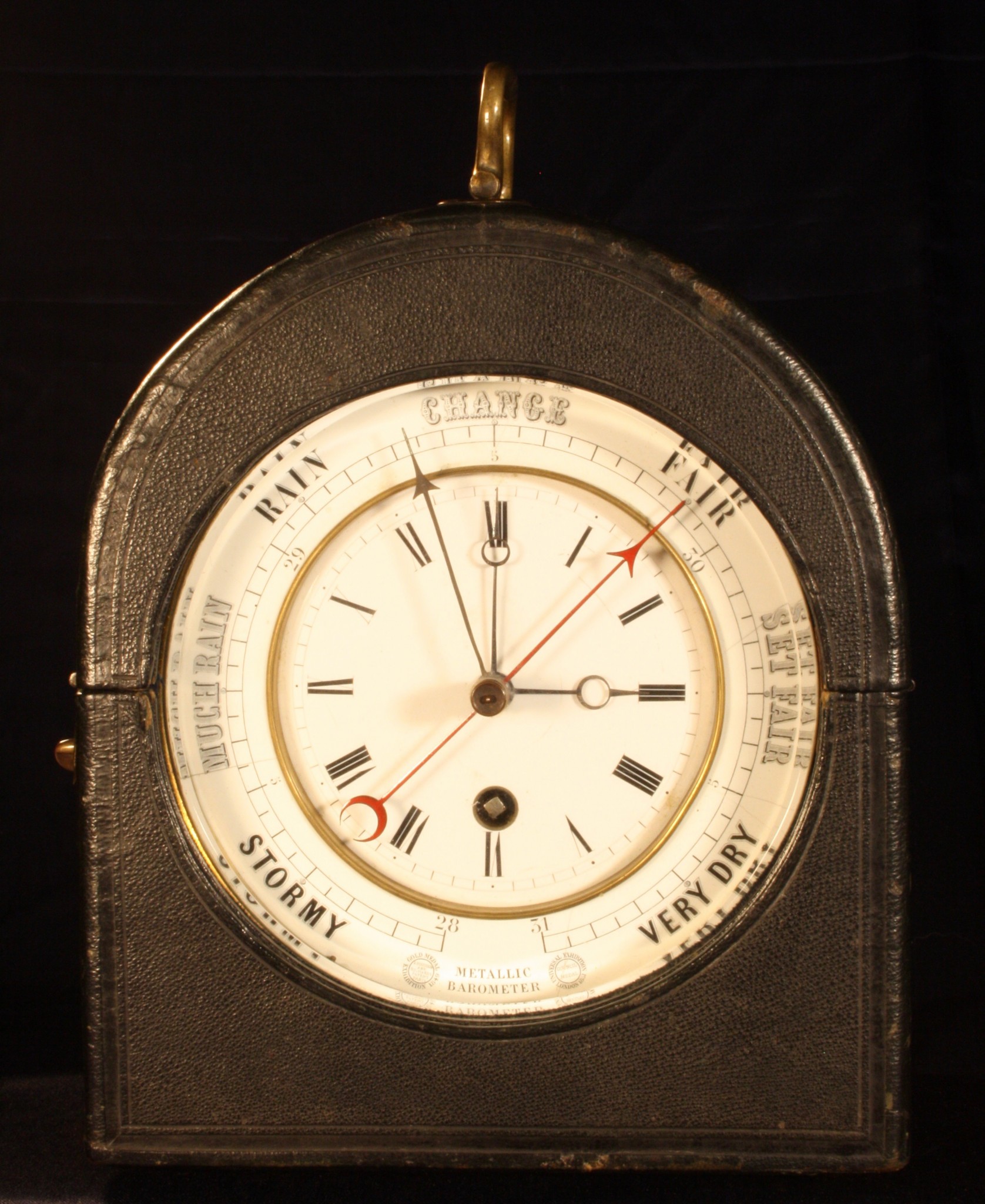 Image of Bourdon & Richard Clock-Barometer c1865