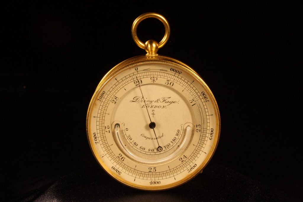 POCKET MOUNTAIN BAROMETER ALTIMETER COMPENDIUM BY DRING & FAGE c1890 Sold Vavasseur Antiques