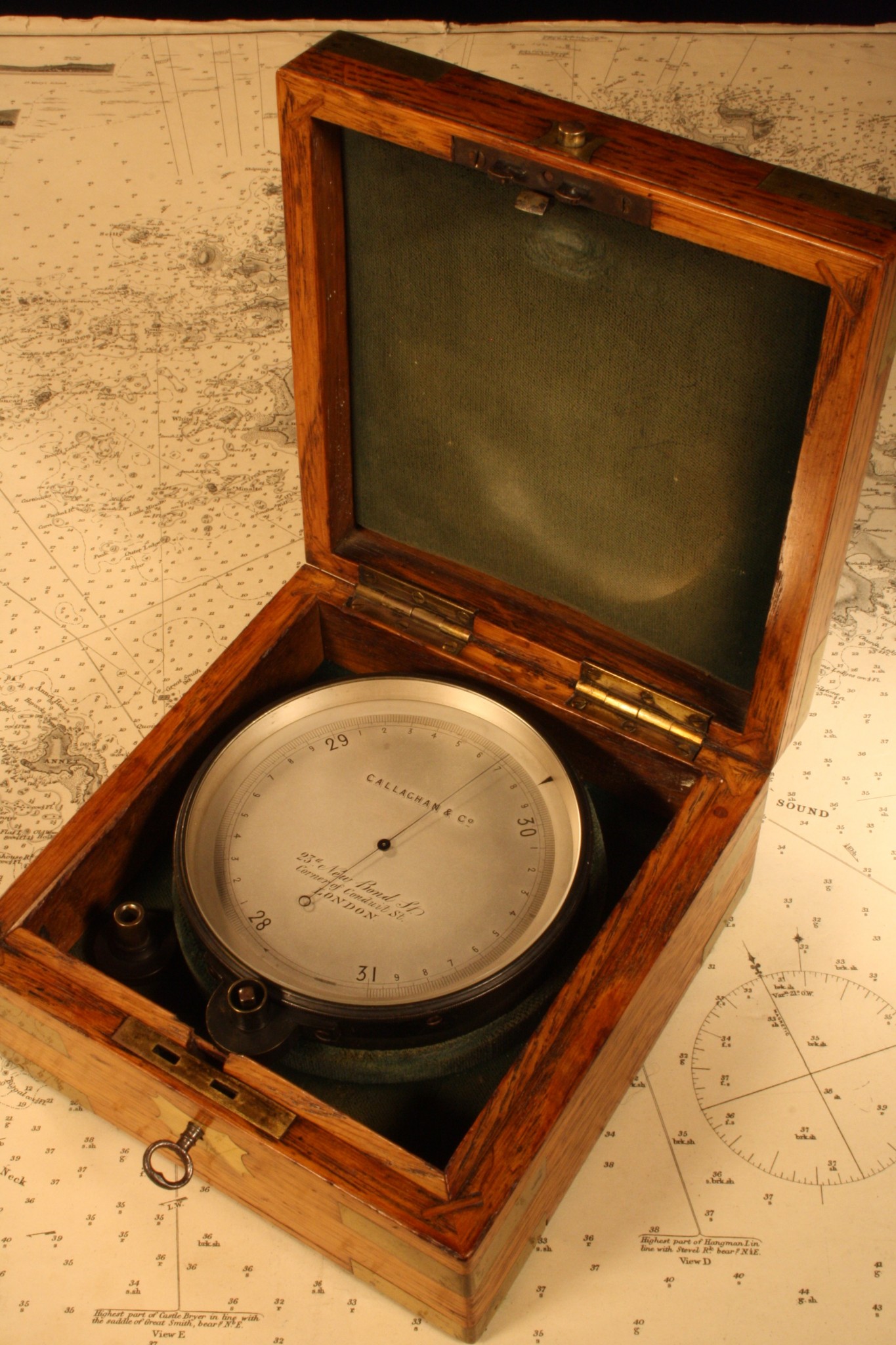 Image of Callaghan Chart Table Marine Barometer