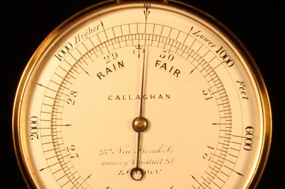 POCKET BAROMETER ALTIMETER BY CALLAGHAN c1867 Vavasseur Antiques