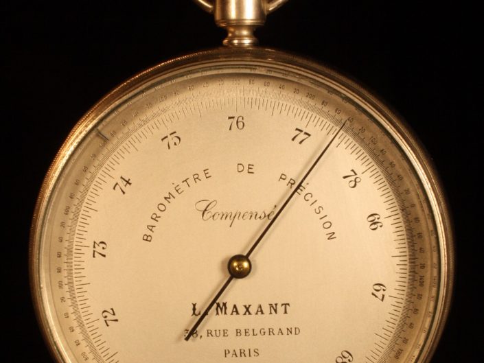 PRECISION ANEROID BAROMETER BY MAXANT c1905