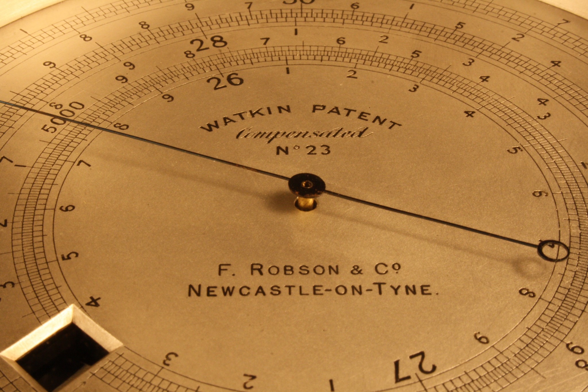 WATKIN PATENT EXTENDED SCALE BAROMETER ALTIMETER BY HICKS No 23 c1886