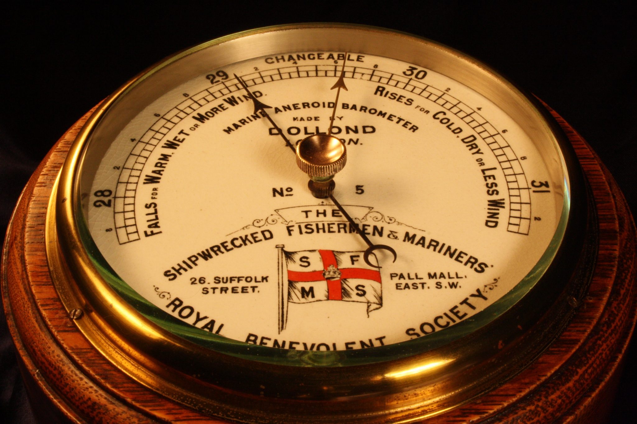 Image of Dollond Marine Aneroid Barometer No 5