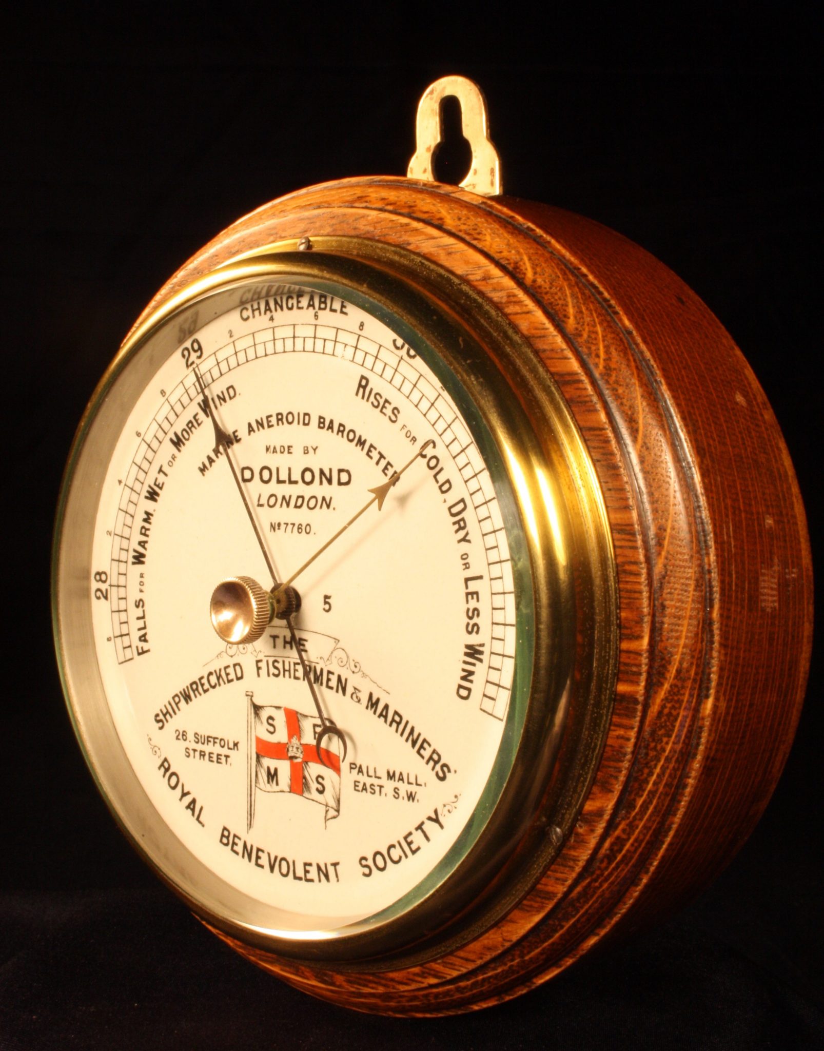 Image of Dollond Marine Aneroid Barometer No 5