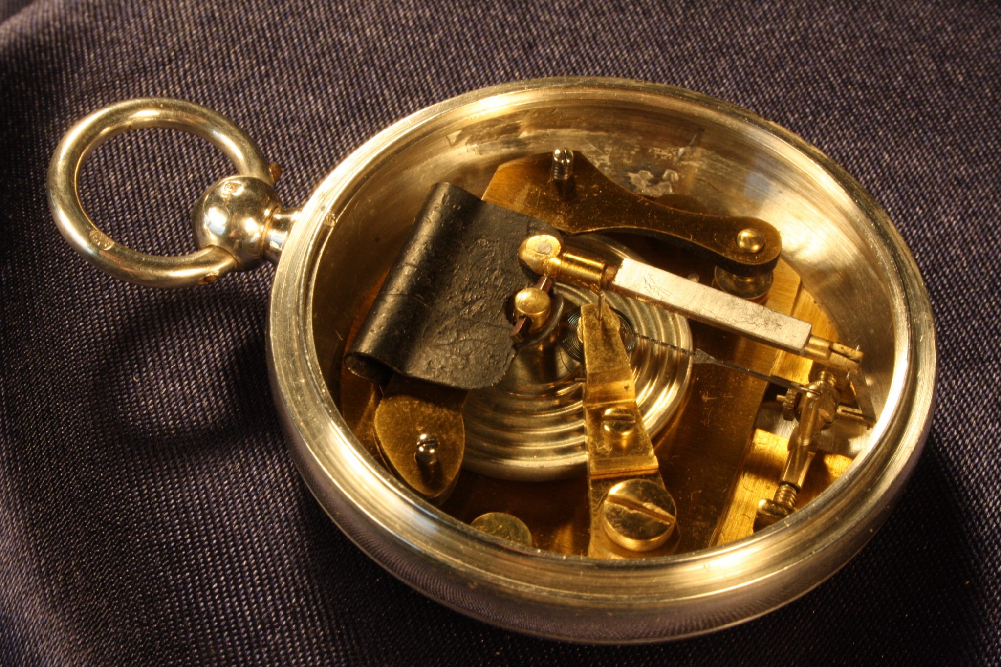 Image of Silver Pocket Barometer by Hicks