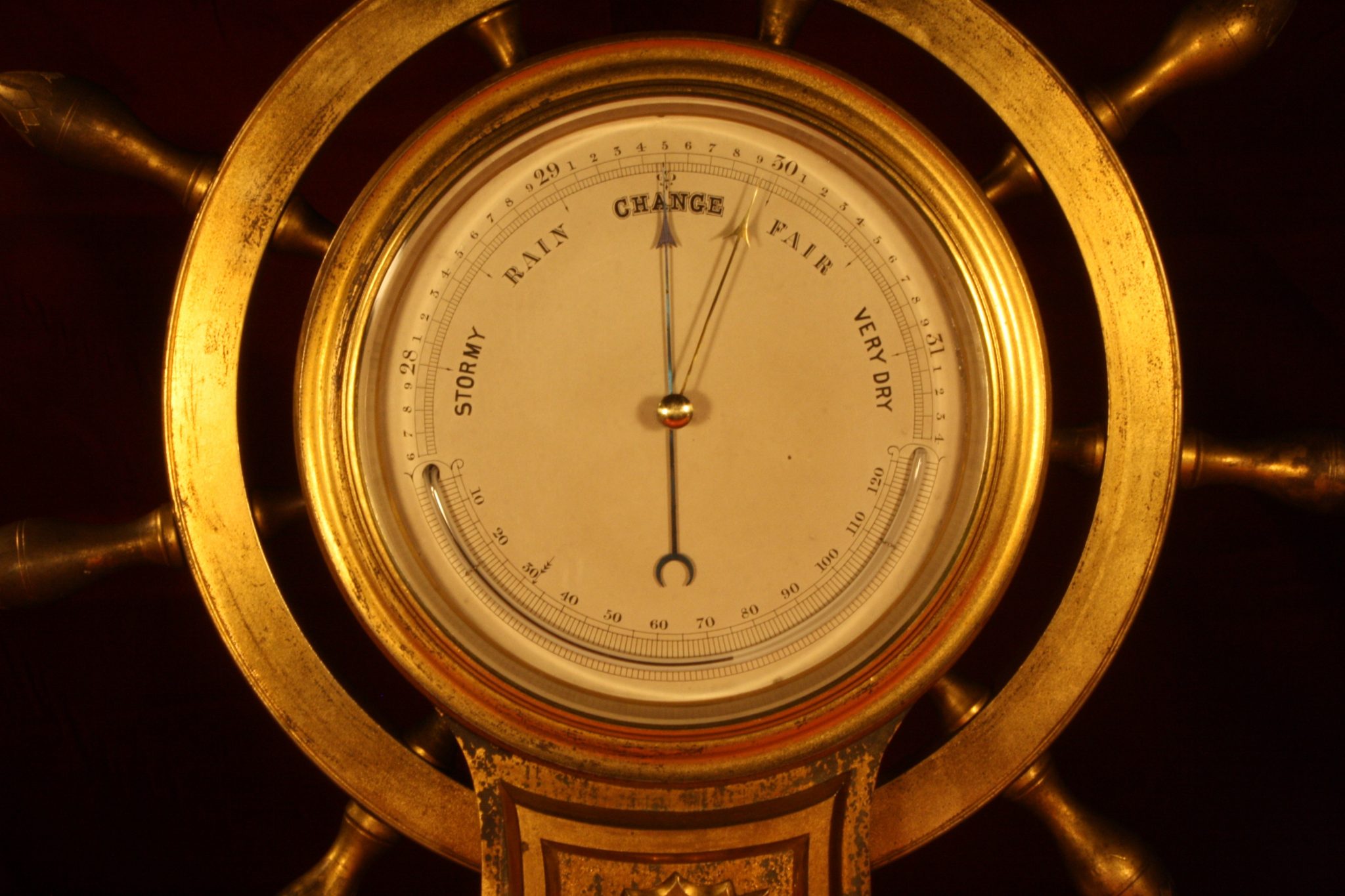 Image of Ships Wheel Barometer by Betjemann