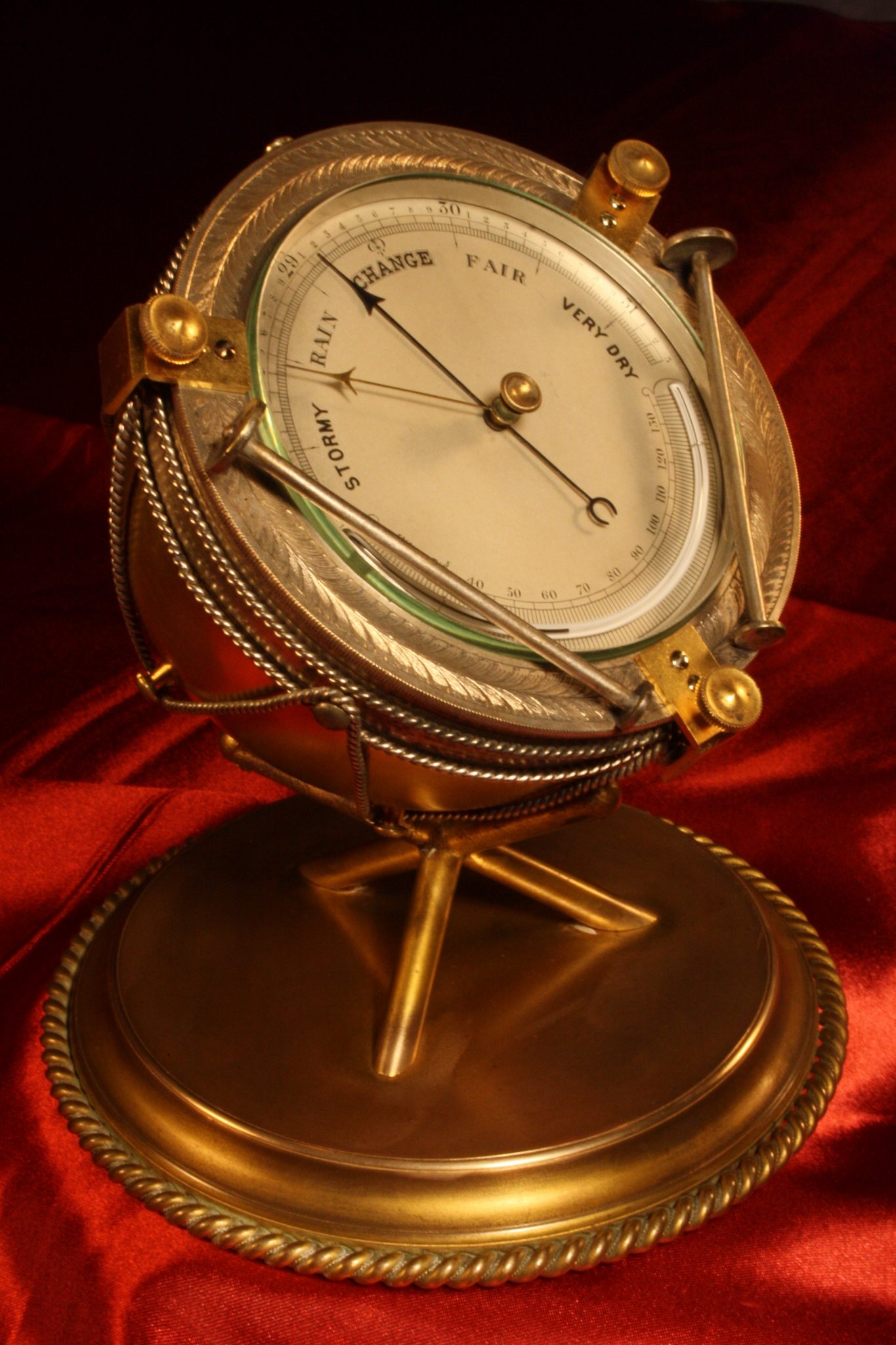 Image of Timpani Desk Barometer by Betjemann c1870