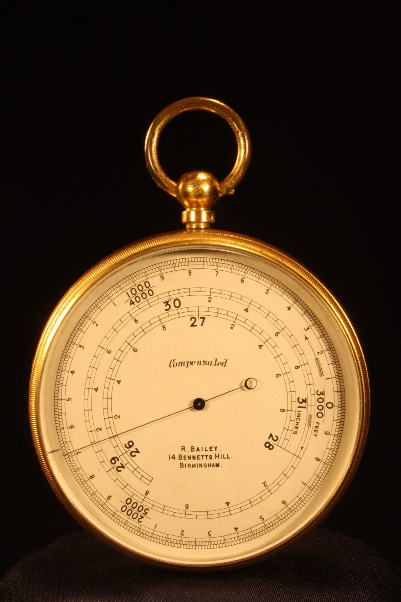 Image of Pocket Altimeter by Short & Mason, Retailed by Bailey c1909