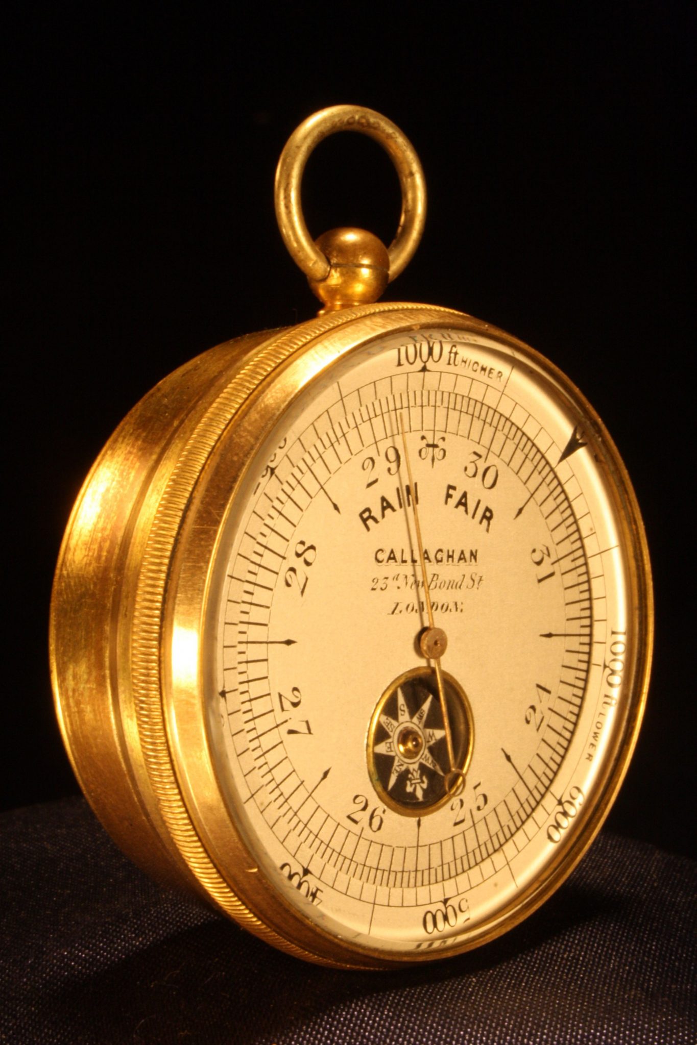 Image of Callaghan Pocket Barometer with Inset Compass