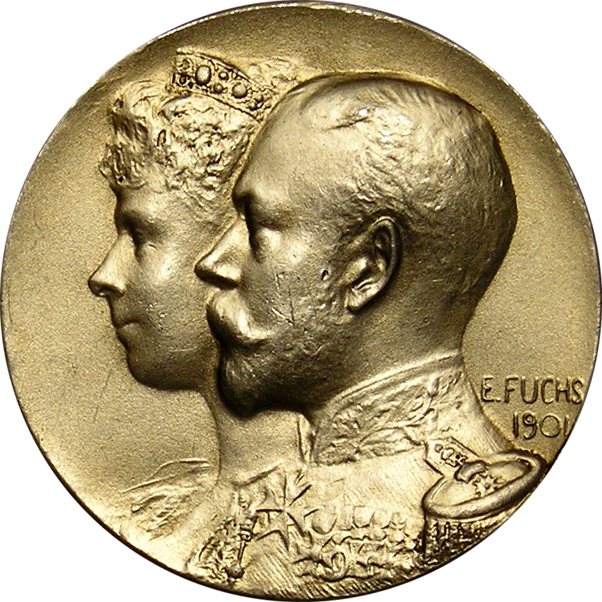 Duke of York Silver Medallion by Emil Fuchs
