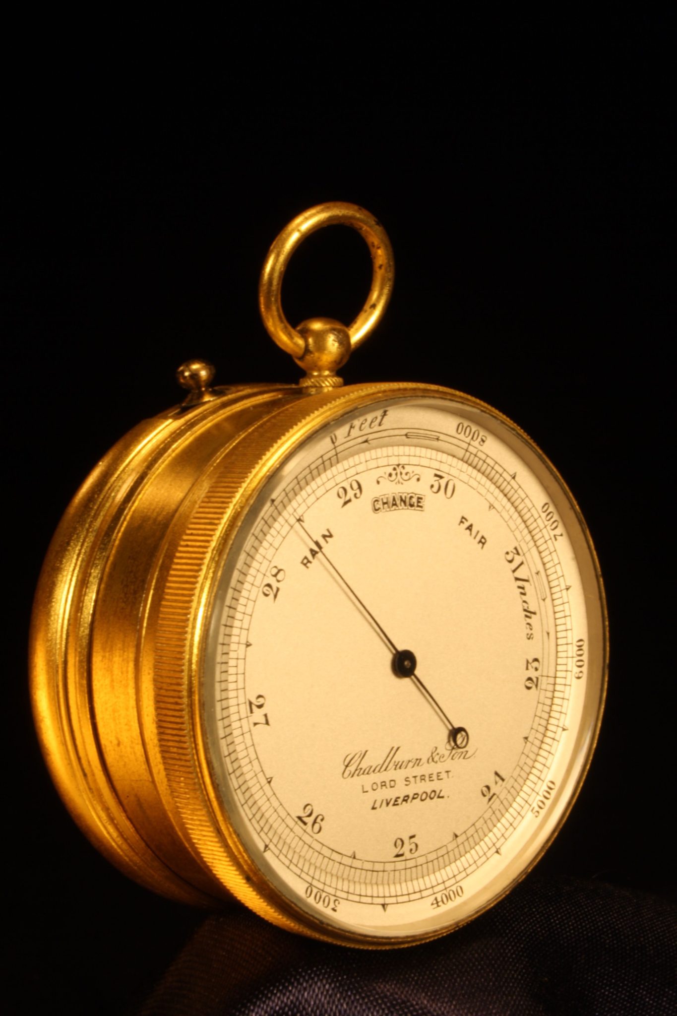 Image of Pocket Barometer Compendium by Chadburn & Son c1870
