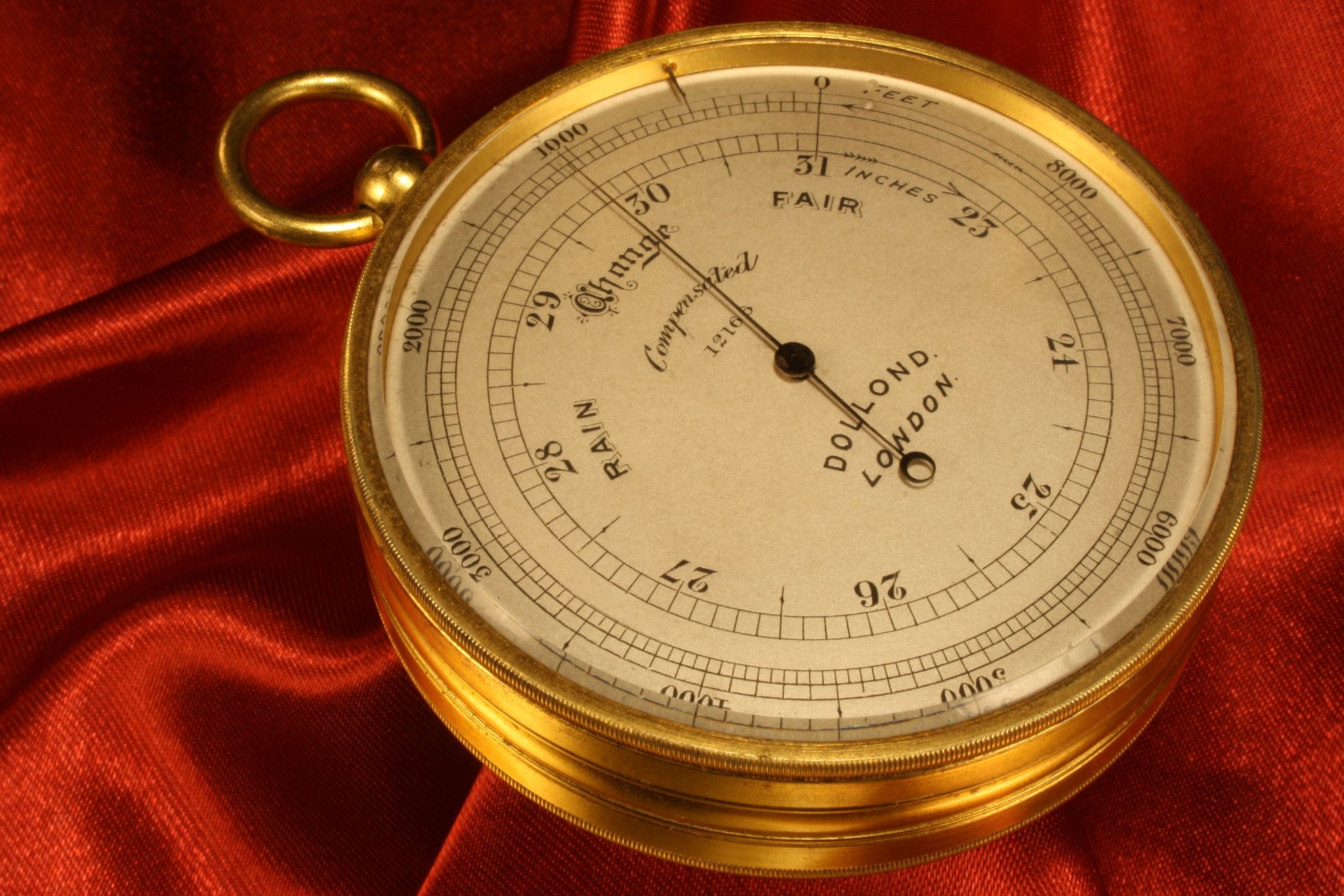 Image of Dollond Pocket Barometer No 12166 c1910