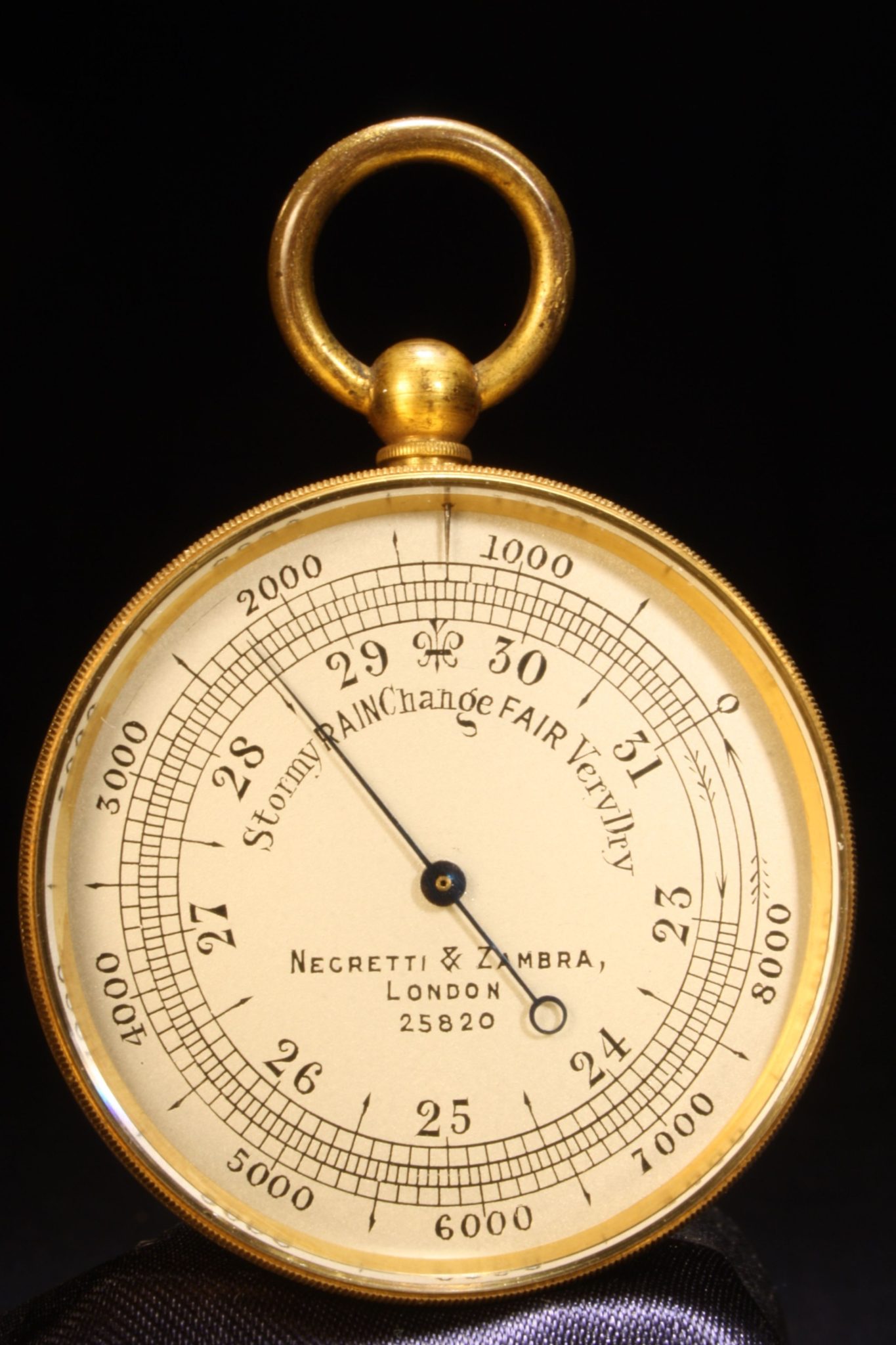Image of Negretti & Zambra Pocket Barometer No 25820 c1915