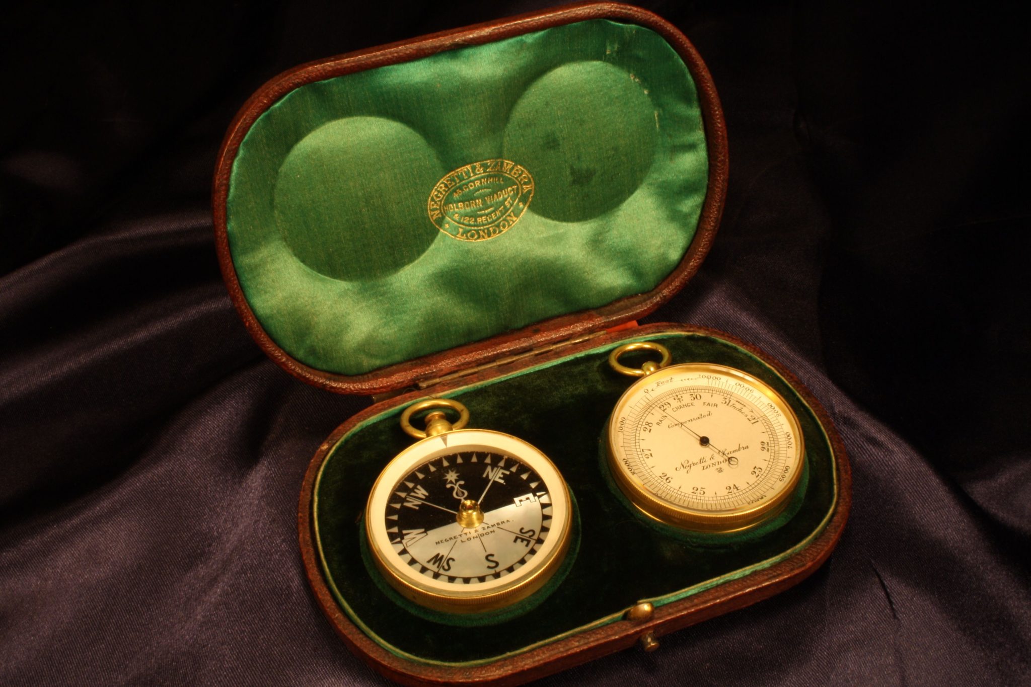 Image of Negretti & Zambra Pocket Barometer Compendium c1909