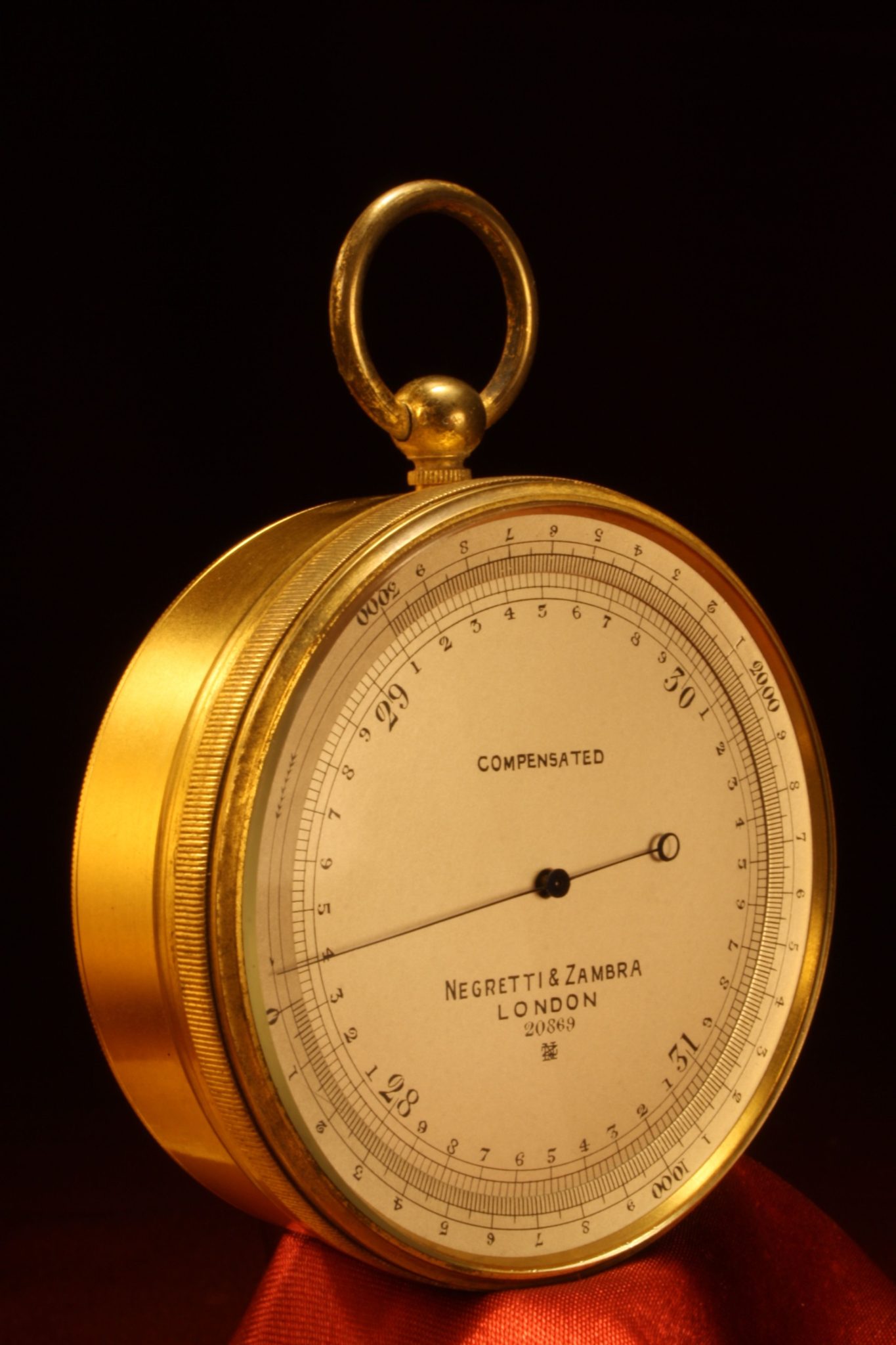 Image of Negretti & Zambra Pocket Barometer No 20869 c1914