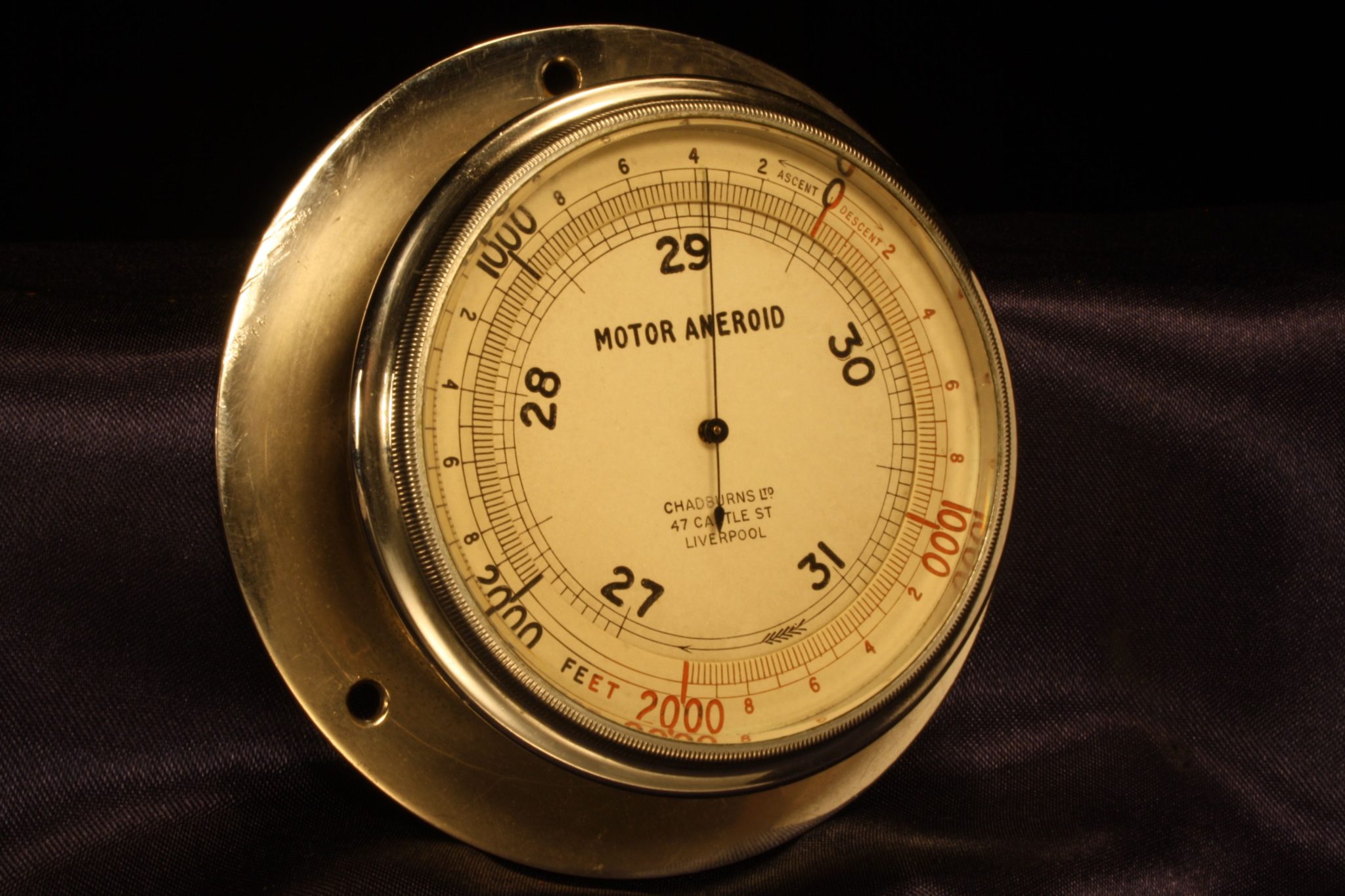 Image of Chadburn Motor Aneroid Barometer c1920