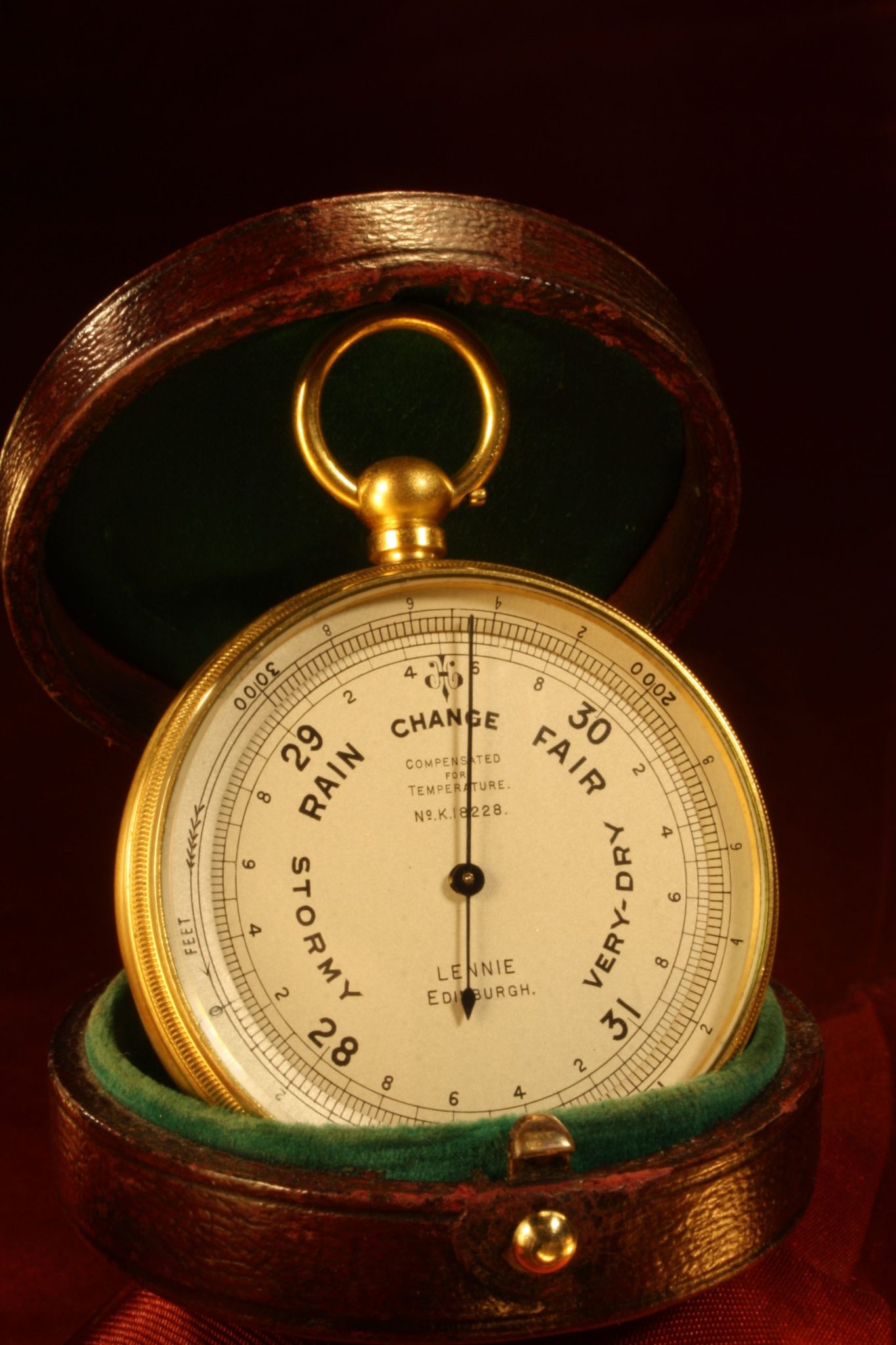 Image of Short & Mason Pocket Barometer K18228 Retailed by Lennie