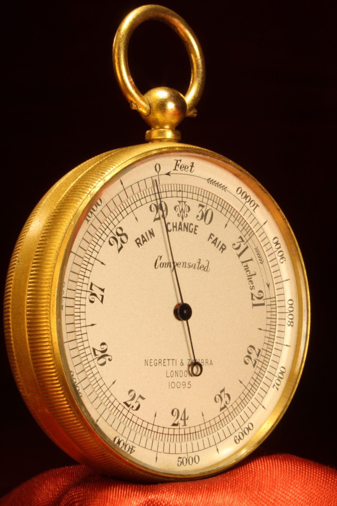 Image of Negretti & Zambra Pocket Barometer No 10095 c1923