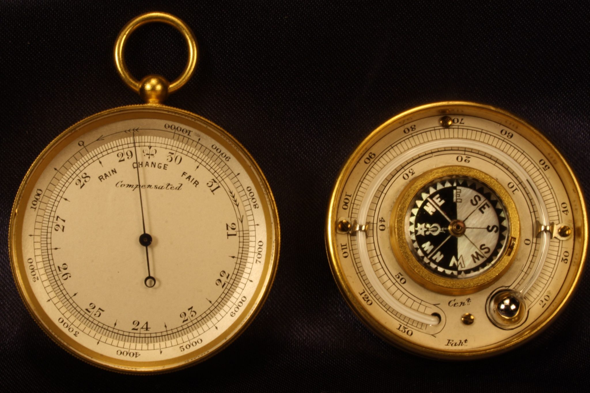 Image of Negretti & Zambra Pocket Barometer Compendium c1895