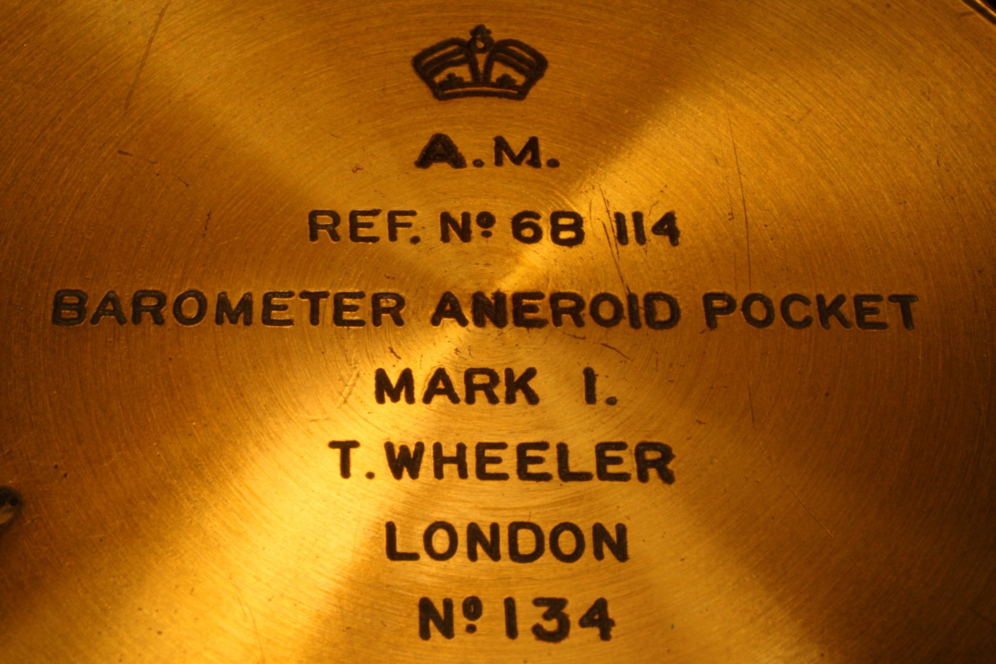 Image of Wheeler Pocket Barometer No 134 c1939
