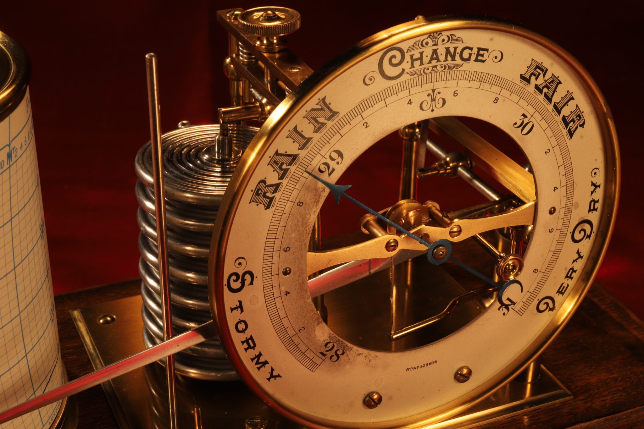 Image of Short & Mason Barograph & Barometer No 9582 Retailed by Thomas Skinner
