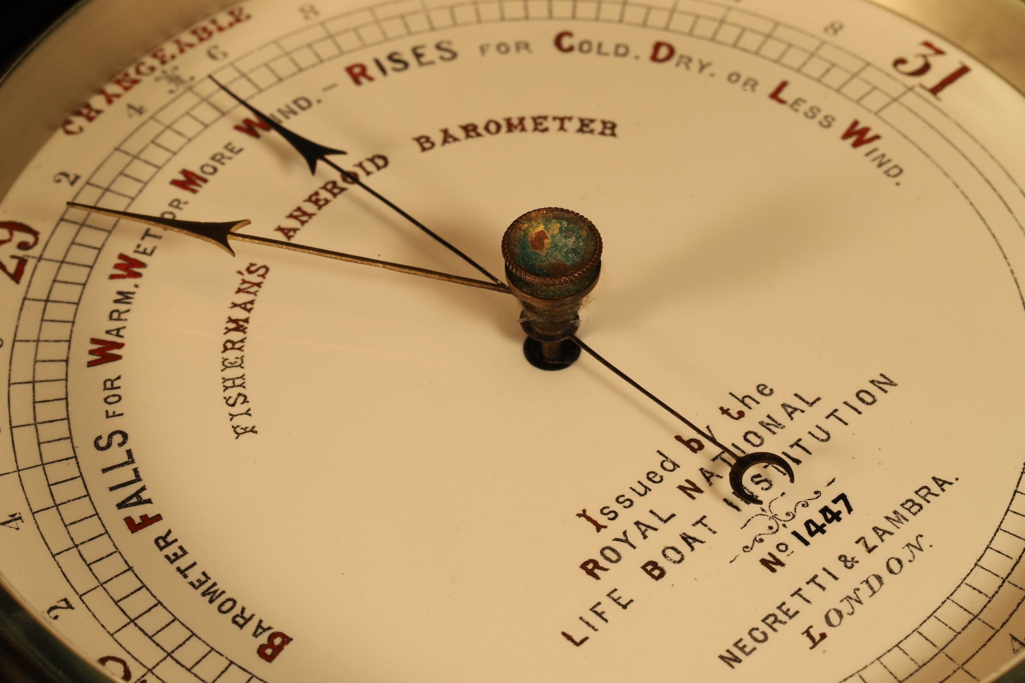 Image of Negretti & Zambra RNLI Barometer No 1447
