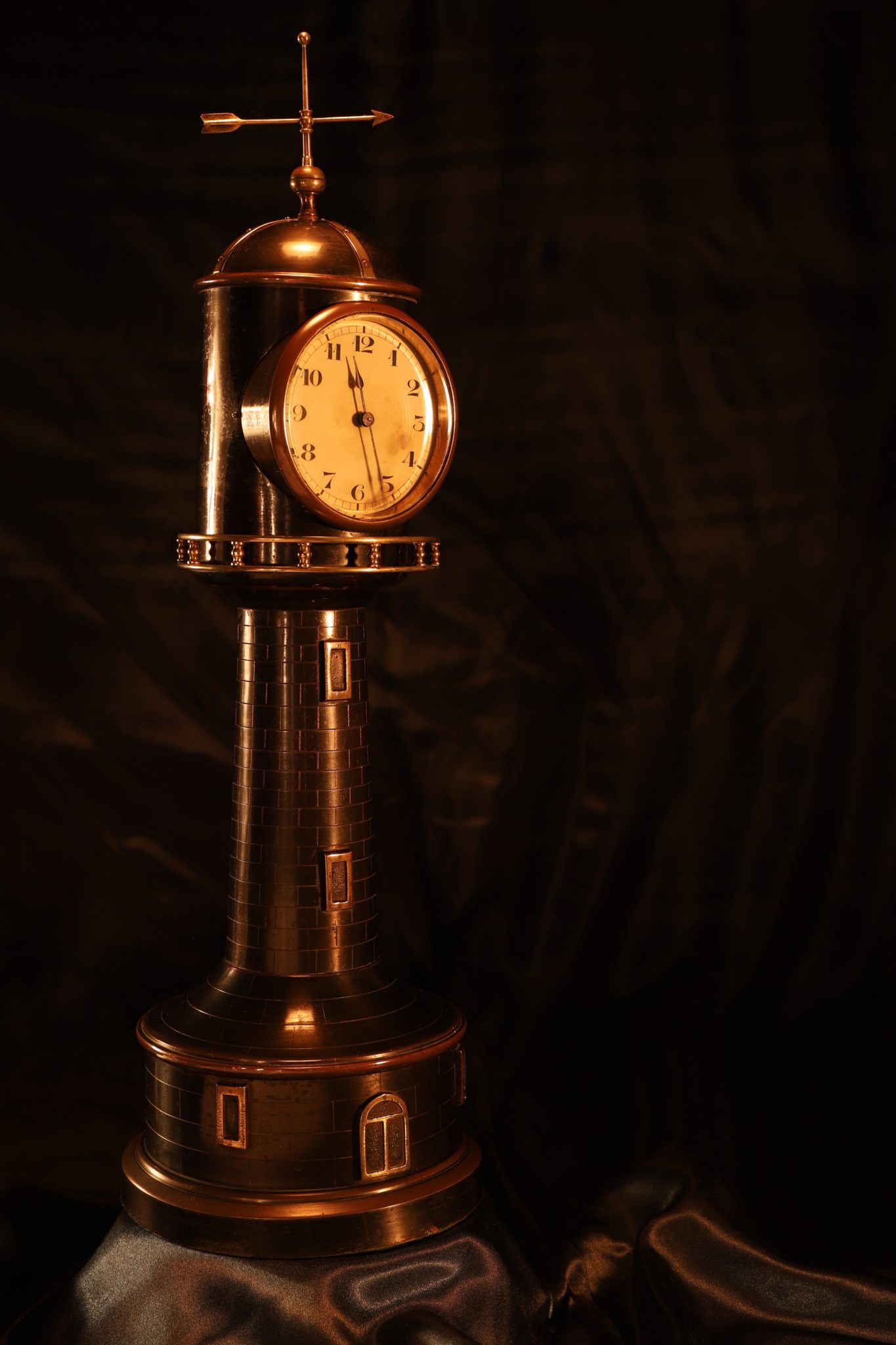 French Industrial Lighthouse Clock c1895