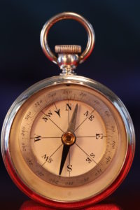 Image of French Silver Pocket Barometer Compendium c1895