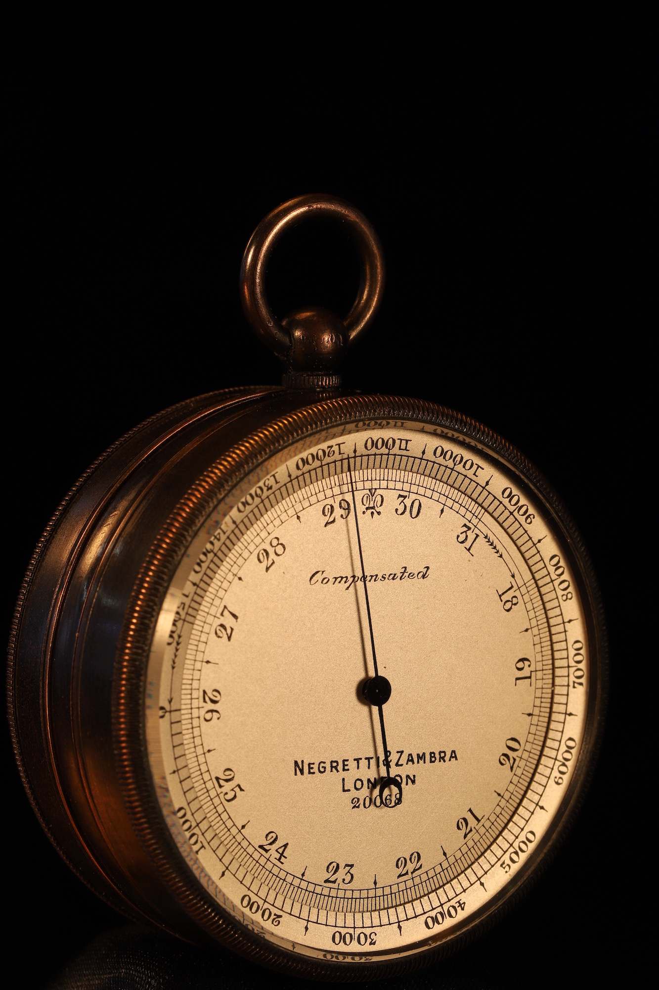 Image of Negretti & Zambra Pocket Barometer Compendium No 20068 c1905