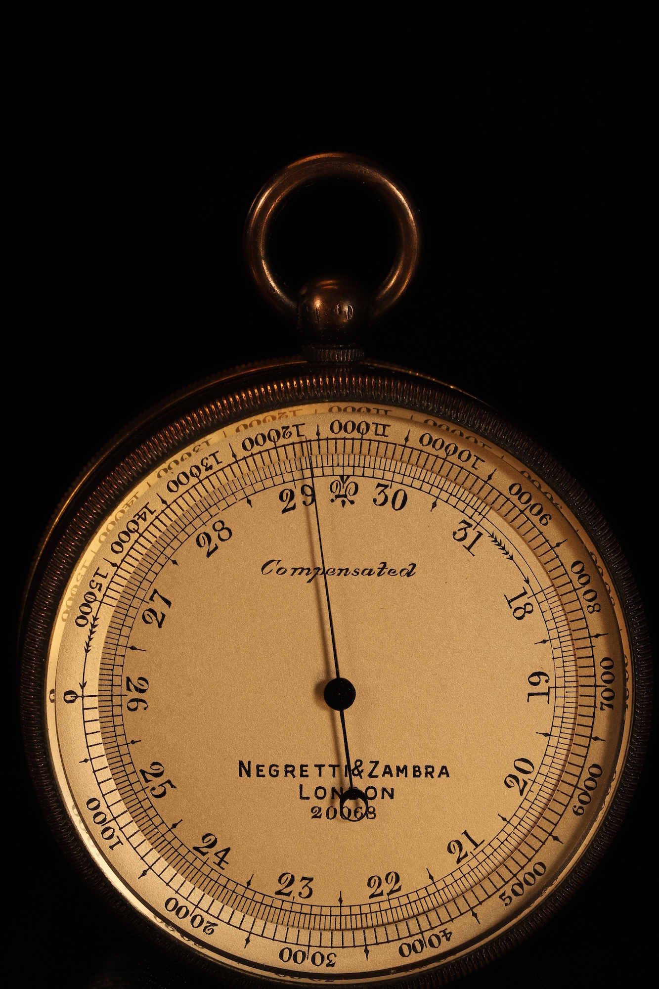 Image of Negretti & Zambra Pocket Barometer Compendium No 20068 c1905