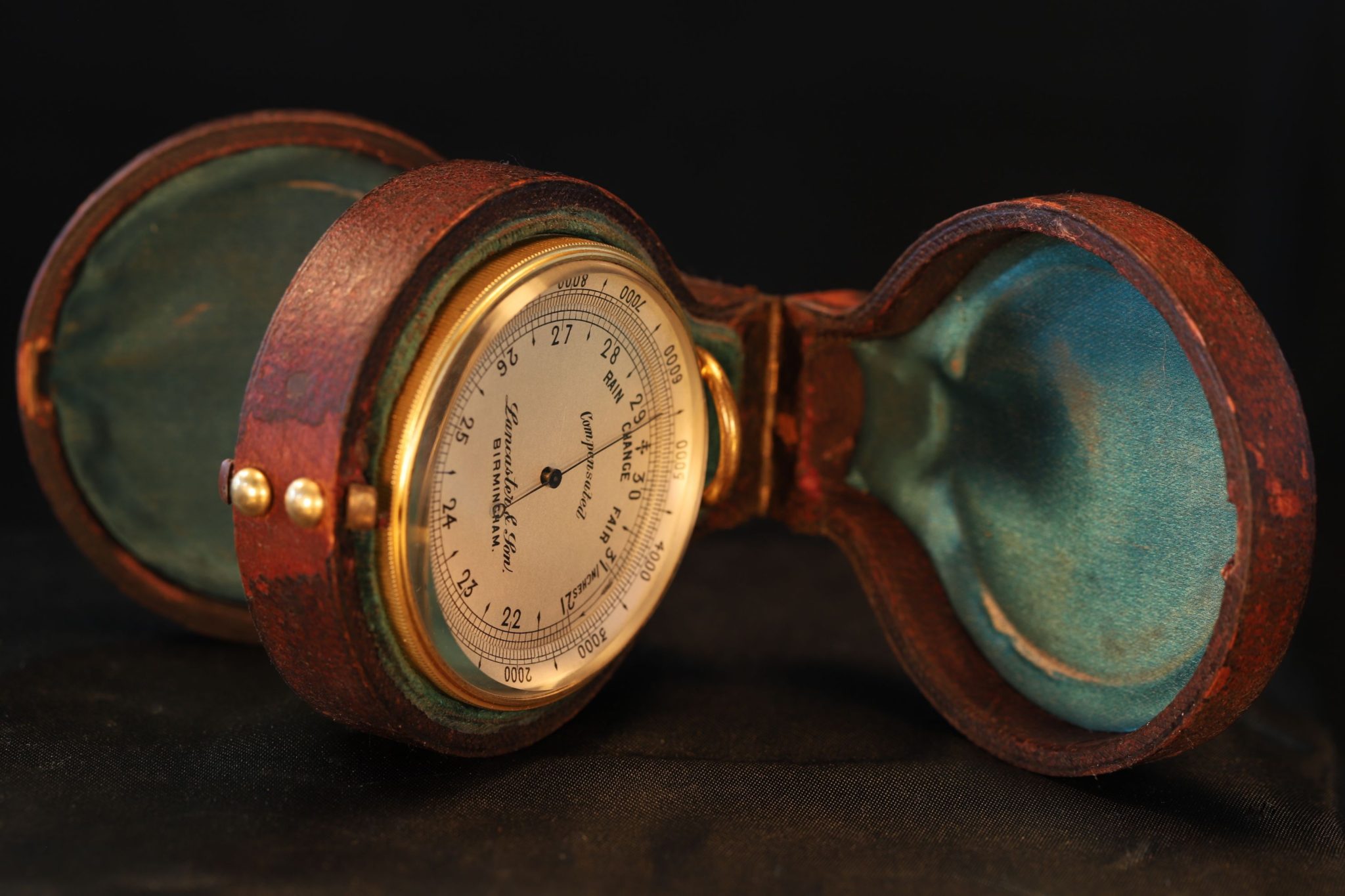 Image of Lancaster Pocket Barometer Compass Compendium c1890
