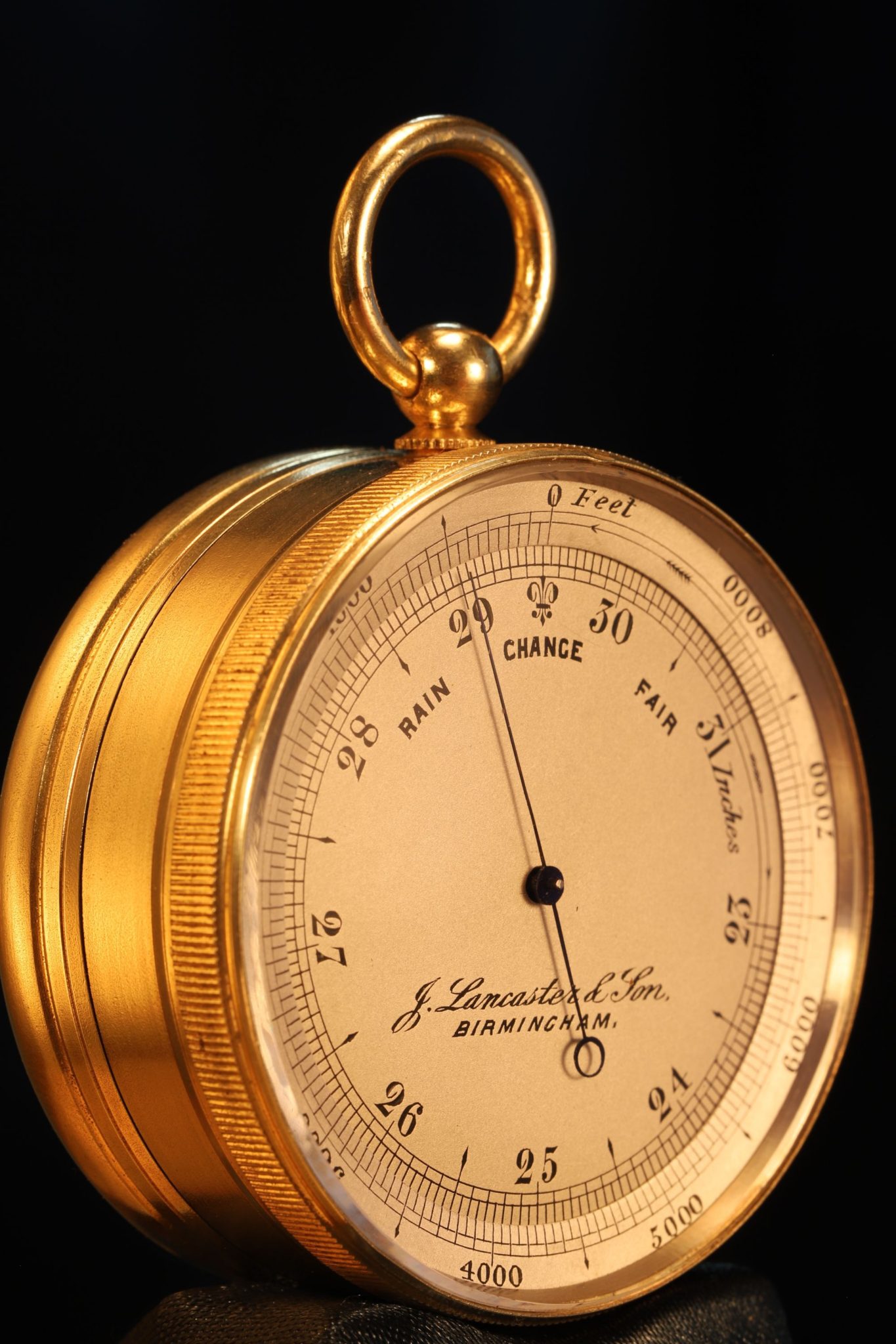 Image of Lancaster Pocket Barometer Compass Thermometer Compendium c1880