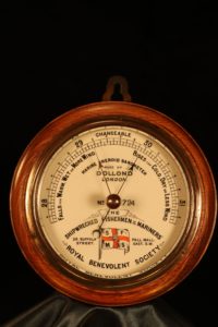 Image of Dollond Shipwrecked Fishermen & Mariners Society Marine Barometer No 724 c1900