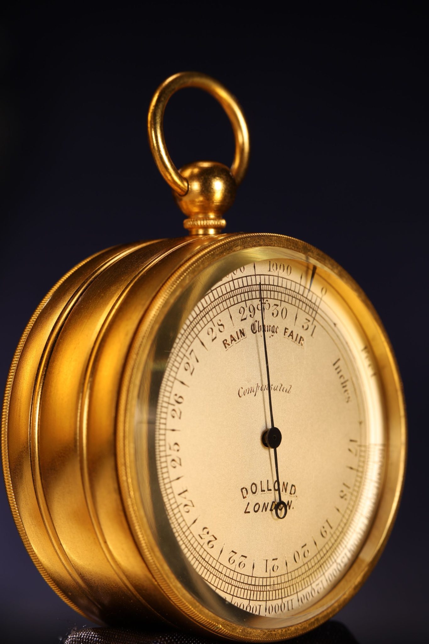 Image of Victorian Pocket Barometer Thermometer Compass Compendium by Dollond c1870