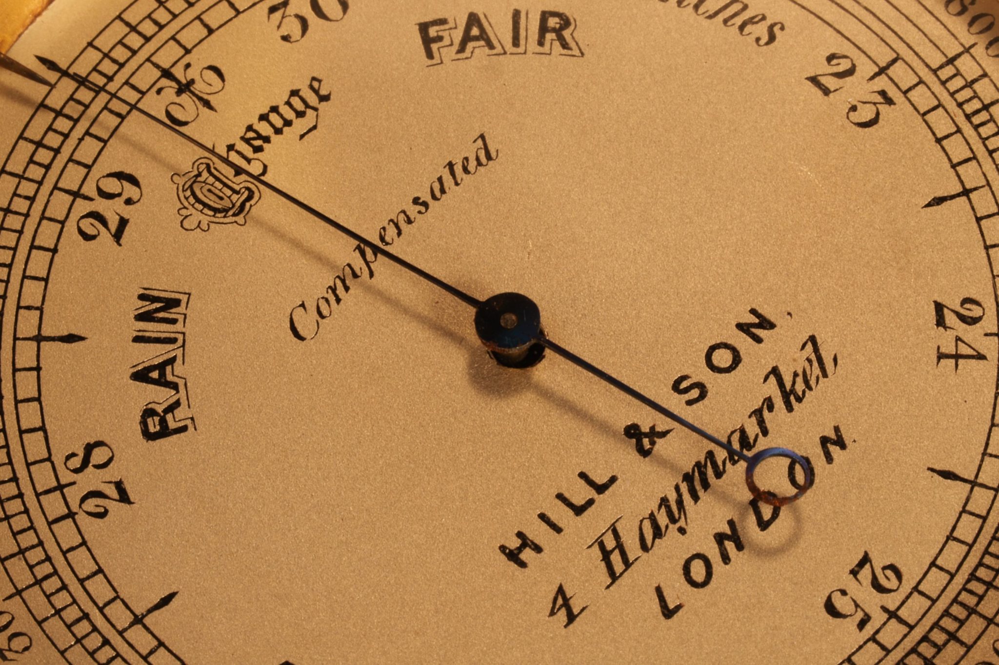 Image of Pocket Barometer Compendium by Dollond Retailed by Hill c1870