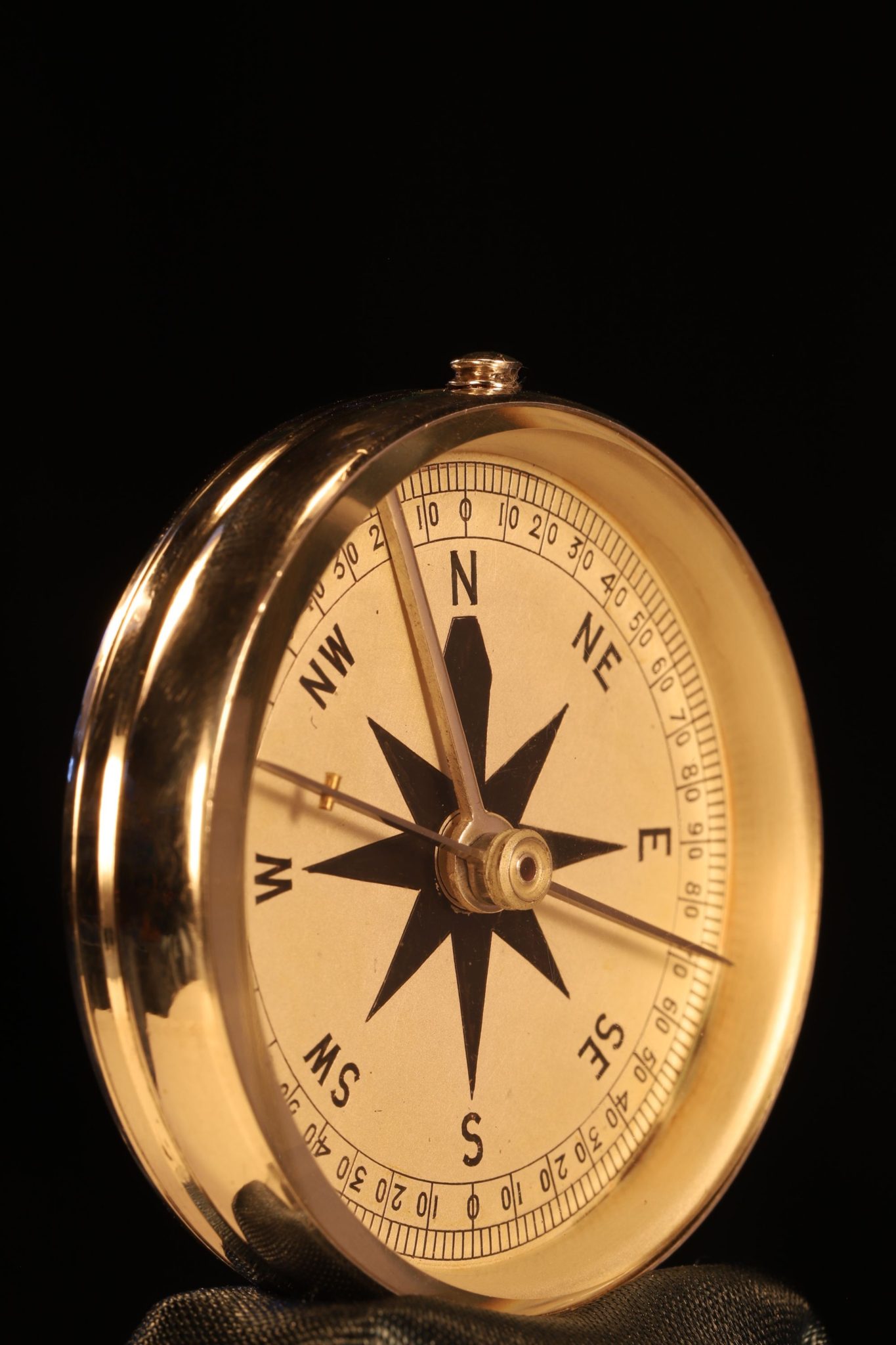 Image of Silver Pocket Barometer Compass Compendium c1887