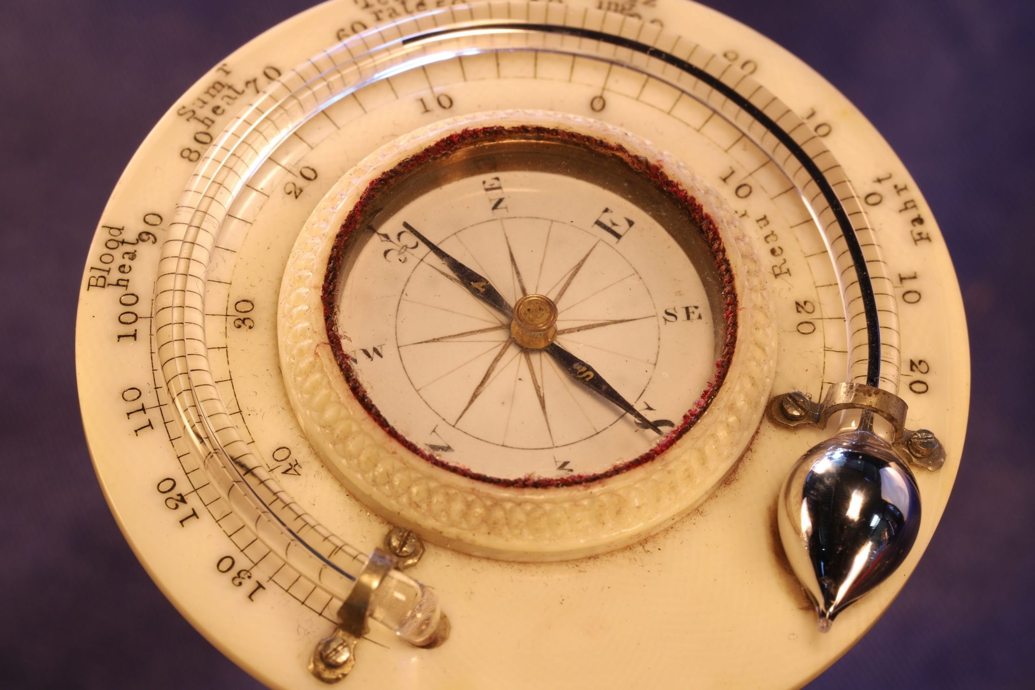 RARE GEORGIAN TRAVEL COMPASS THERMOMETER COMPENDIUM c1790 – Sold ...