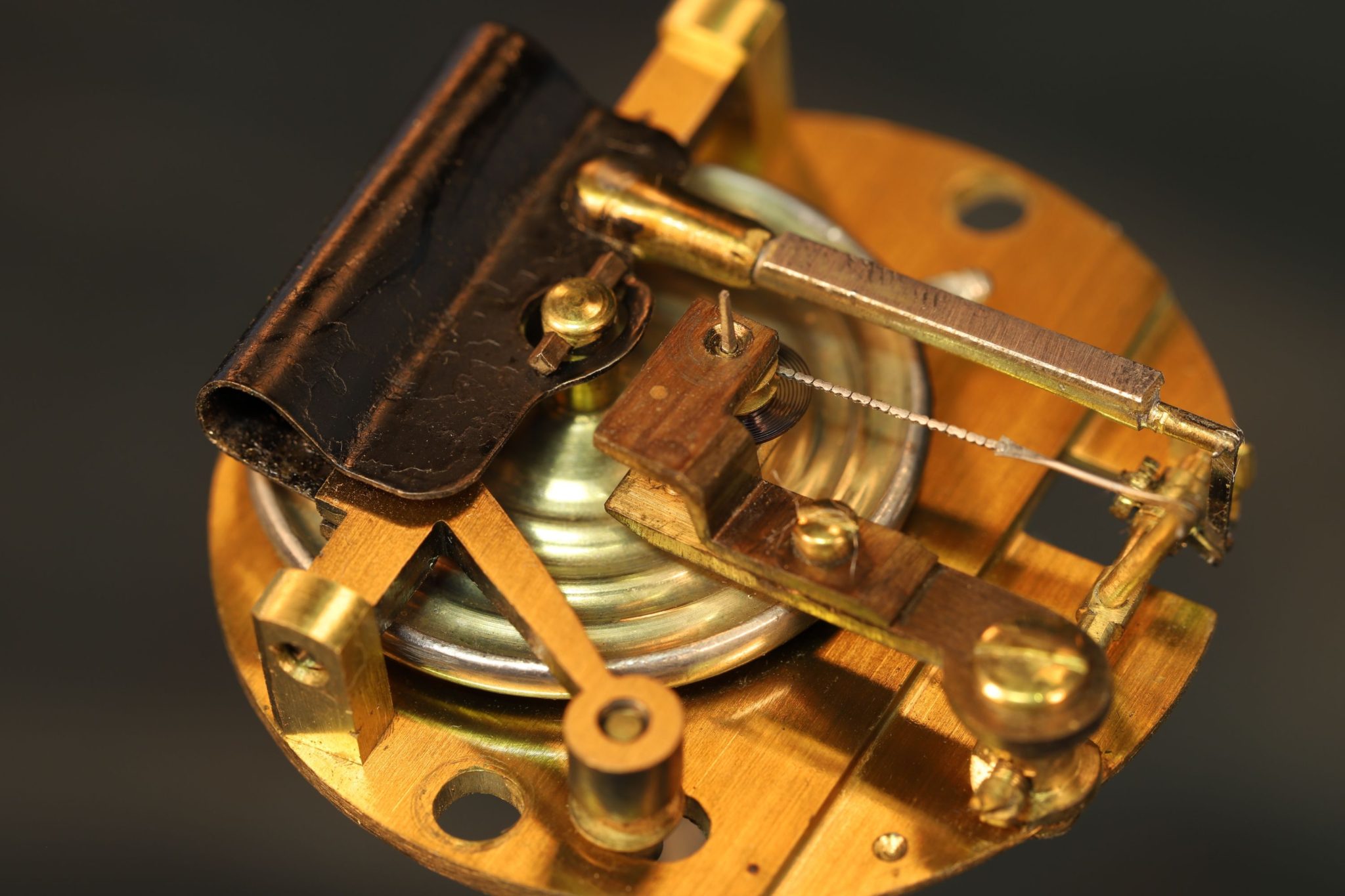 Image of Elliott Brothers Antique Pocket Barometer No 2184