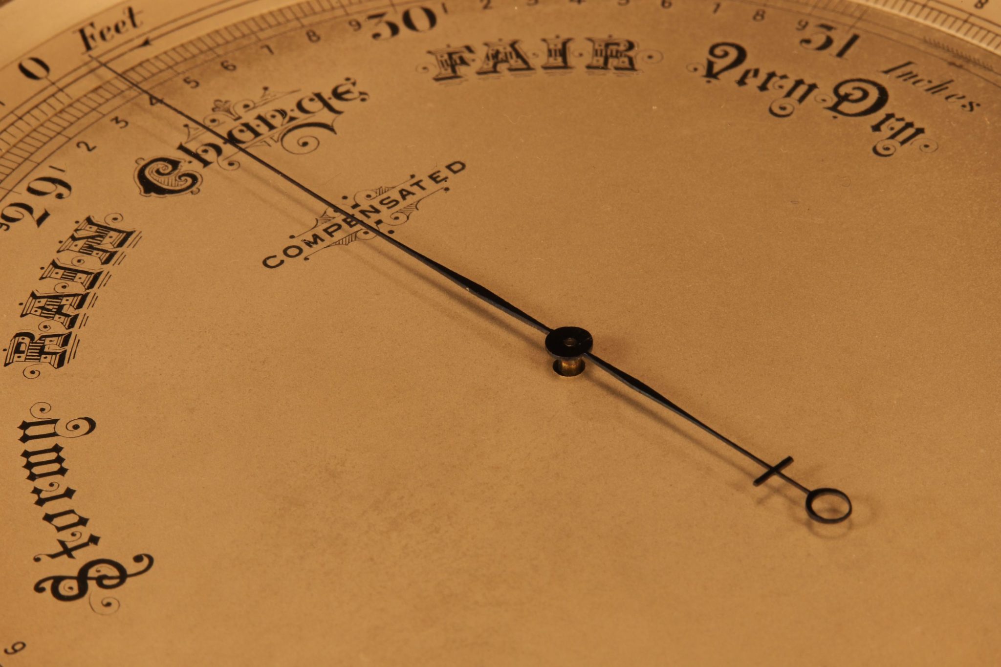 Image of Short & Mason Chart Table Barometer Retailed by Reynolds & Son