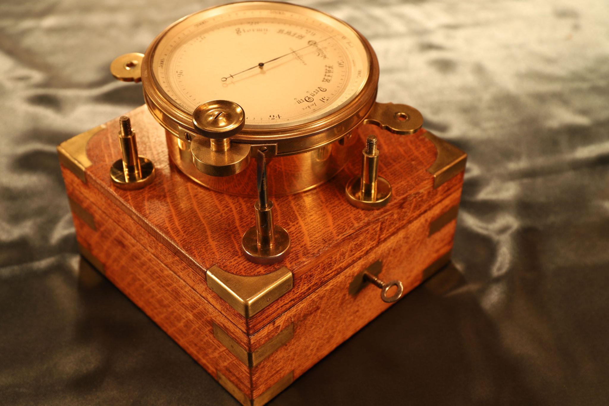 Image of Short & Mason Chart Table Barometer Retailed by Reynolds & Son