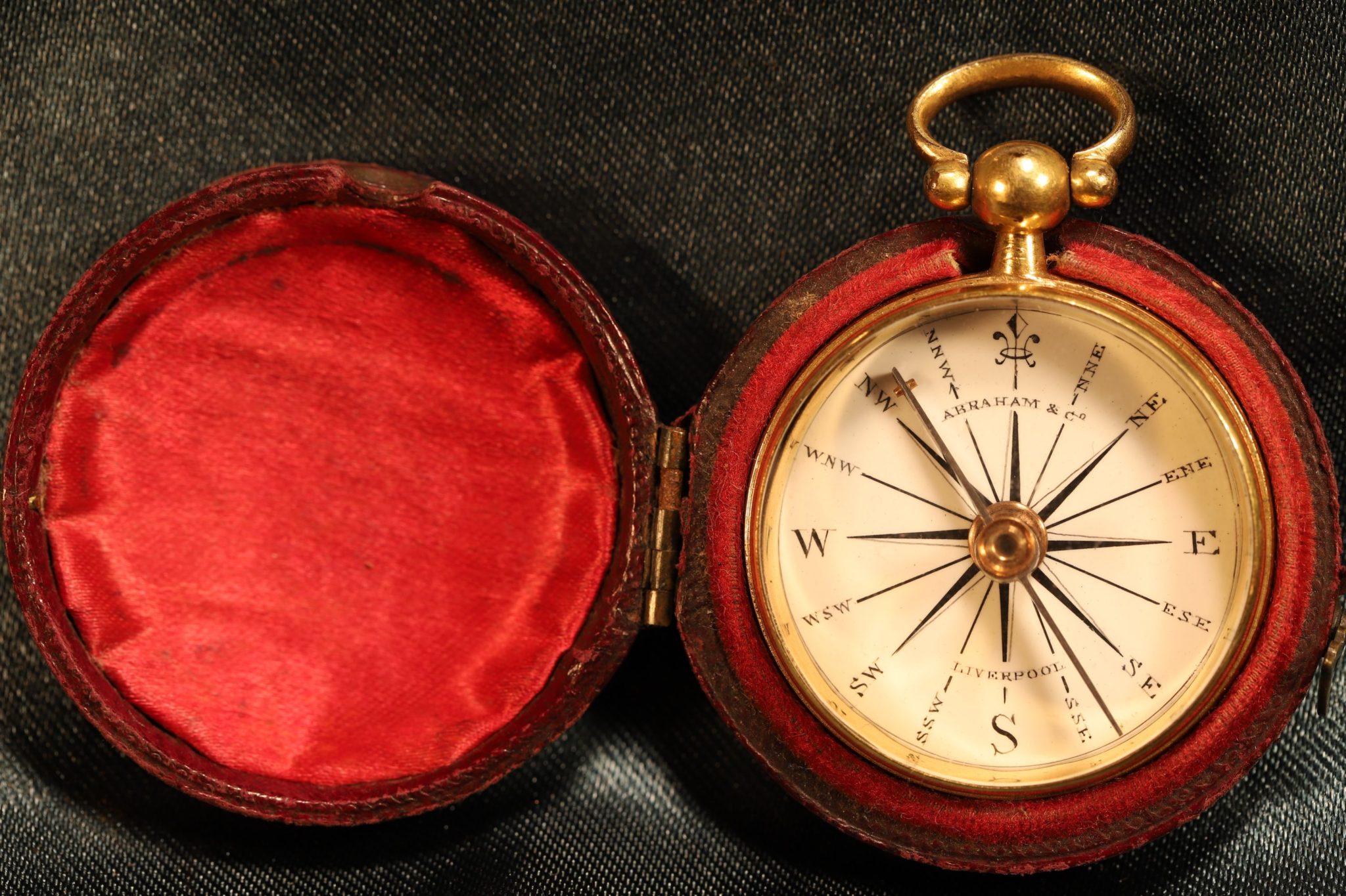 Image of Antique Pocket Compass by Abraham c1835