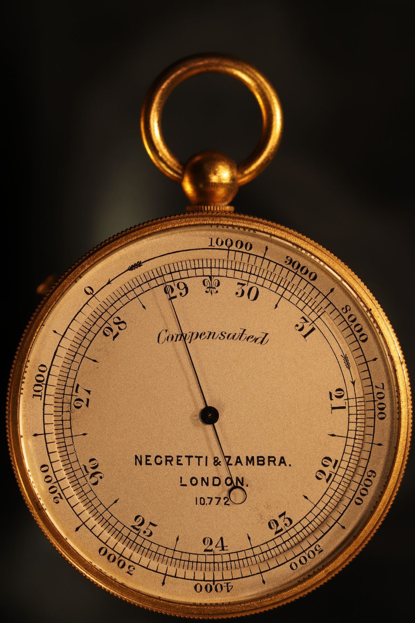 Image of Negretti & Zambra Pocket Barometer Compendium No 10772 c1880