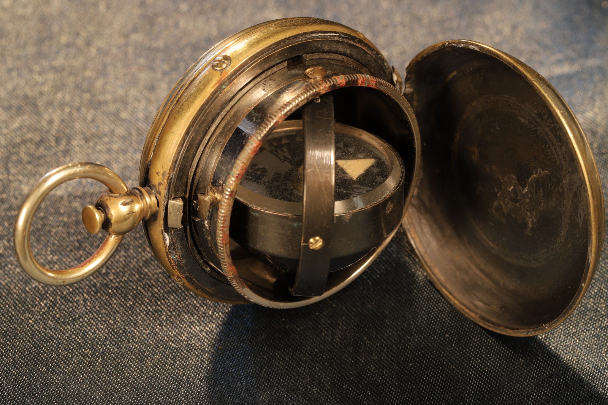 Image of Barker Gimballed Compass c1885