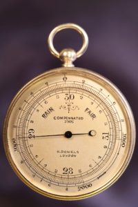Image of Pocket Barometer Retailed by H. Daniels, No 1905