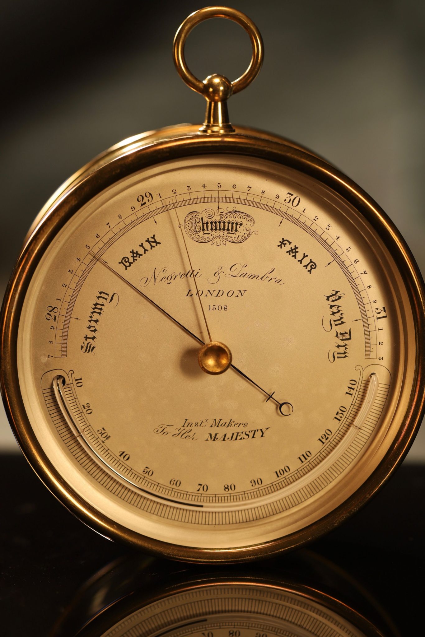 Image of Negretti & Zambra Barometer No 1508 in Oak Case