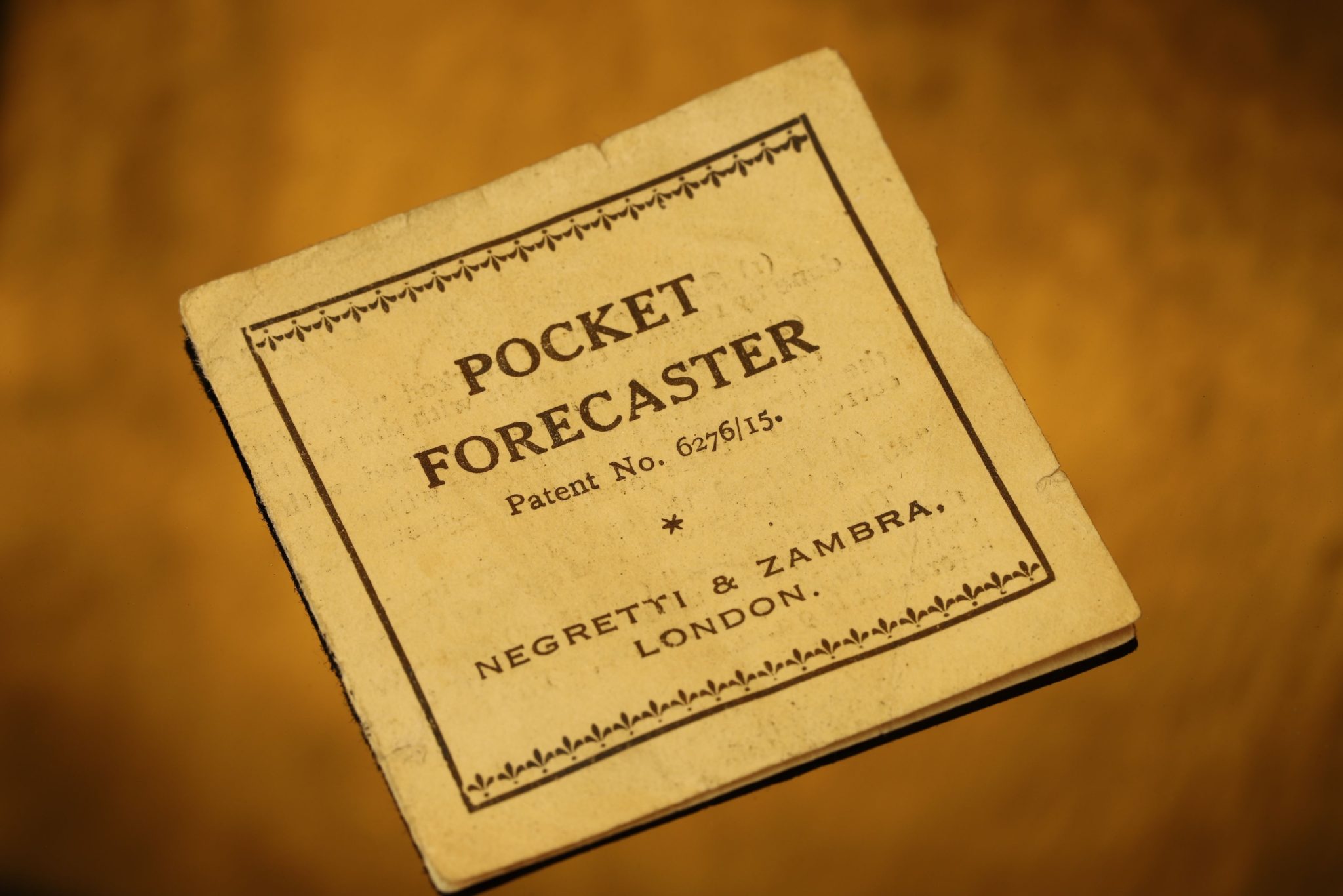 Image of Negretti & Zambra Pocket Forecaster c1925