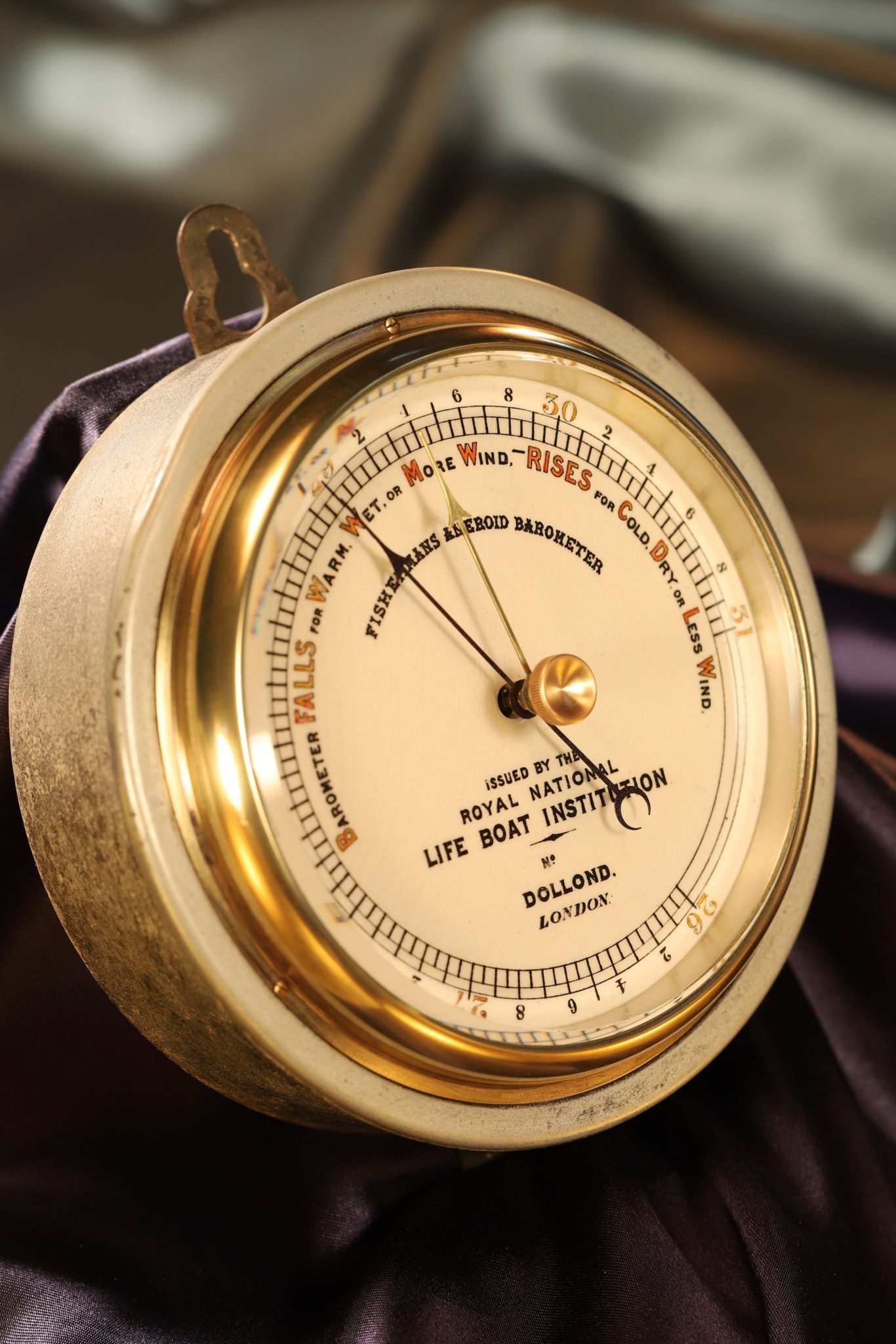 Image of RNLI Fishermans Aneroid Barometer by Dollond c1890