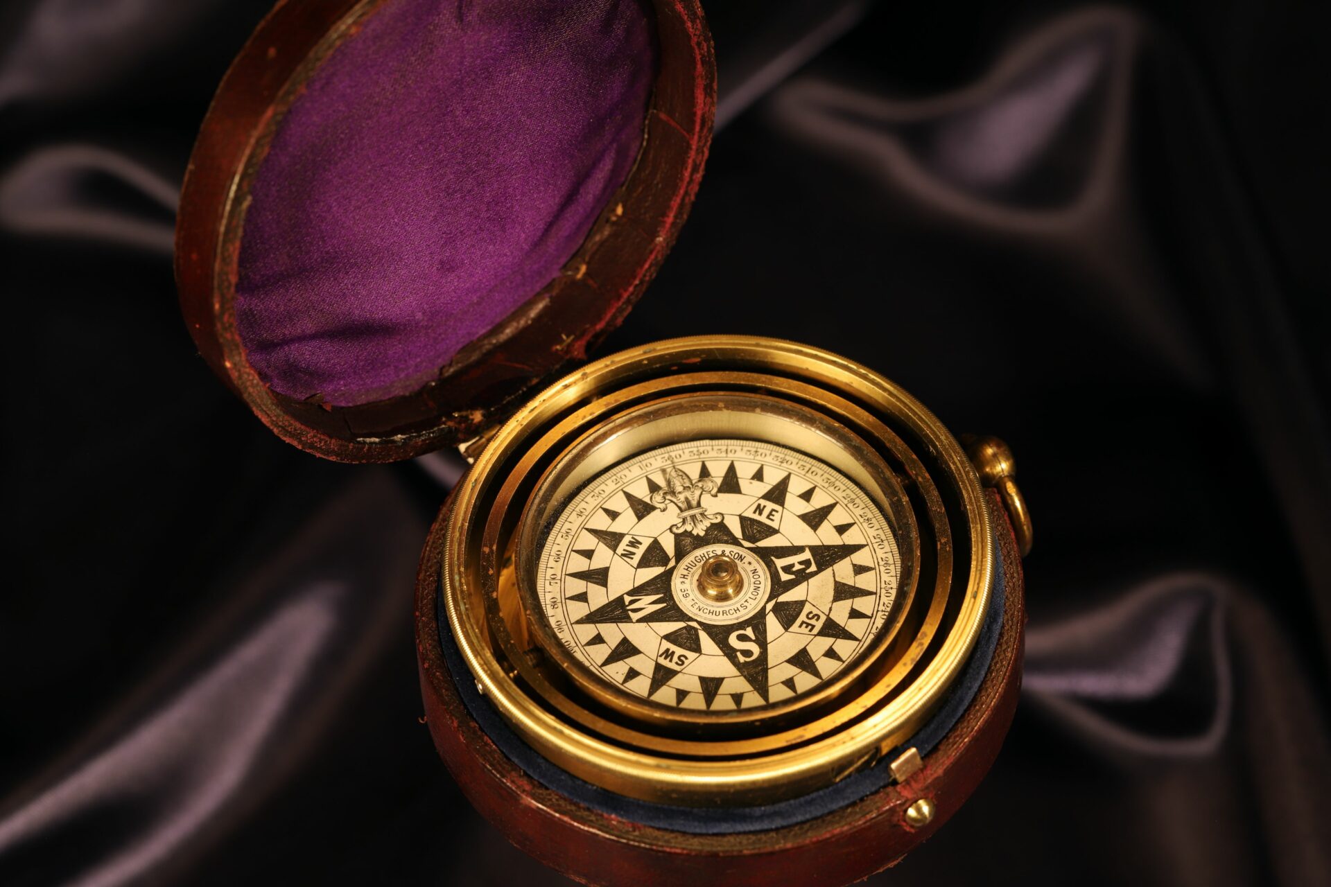 Barker Gimballed Nautical Compass for Hughes c1880