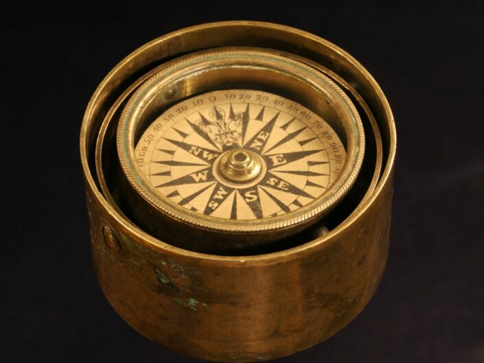 RARE SMALL GIMBALLED NAUTICAL COMPASS BY BARKER c1840 WITH PROVENANCE – Sold