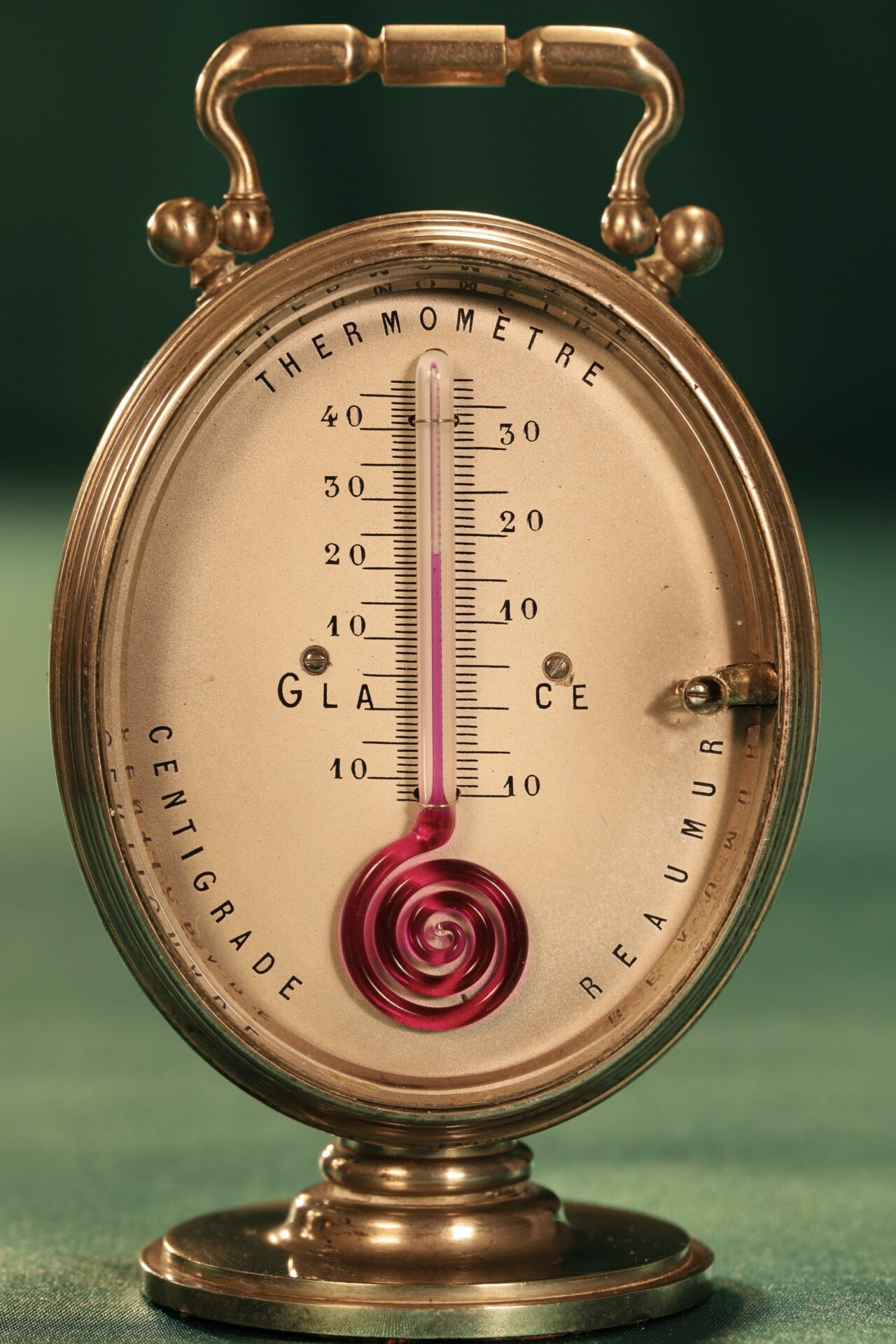Image of Redier Travel Compendium showing the Thermometer Side c1880